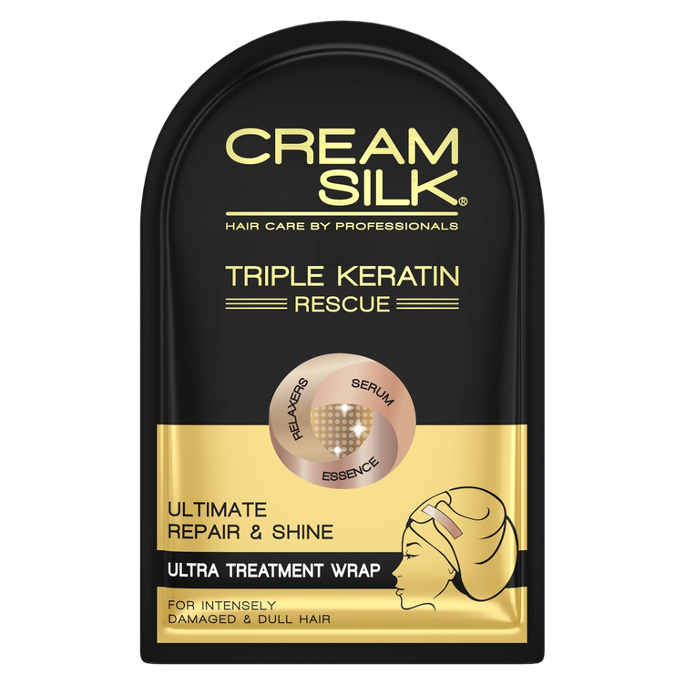 Cream Silk Triple Keratin Rescue Ultimate Repair & Shine Ultra Treatment Wrap