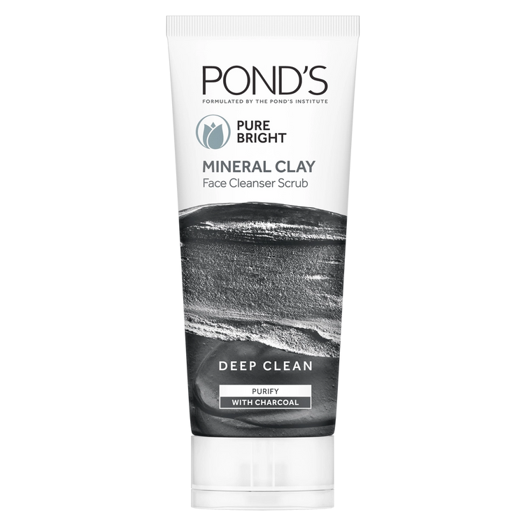 Pond's Mineral Clay Facial Foam Pure Bright