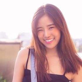 Asian girl smiling