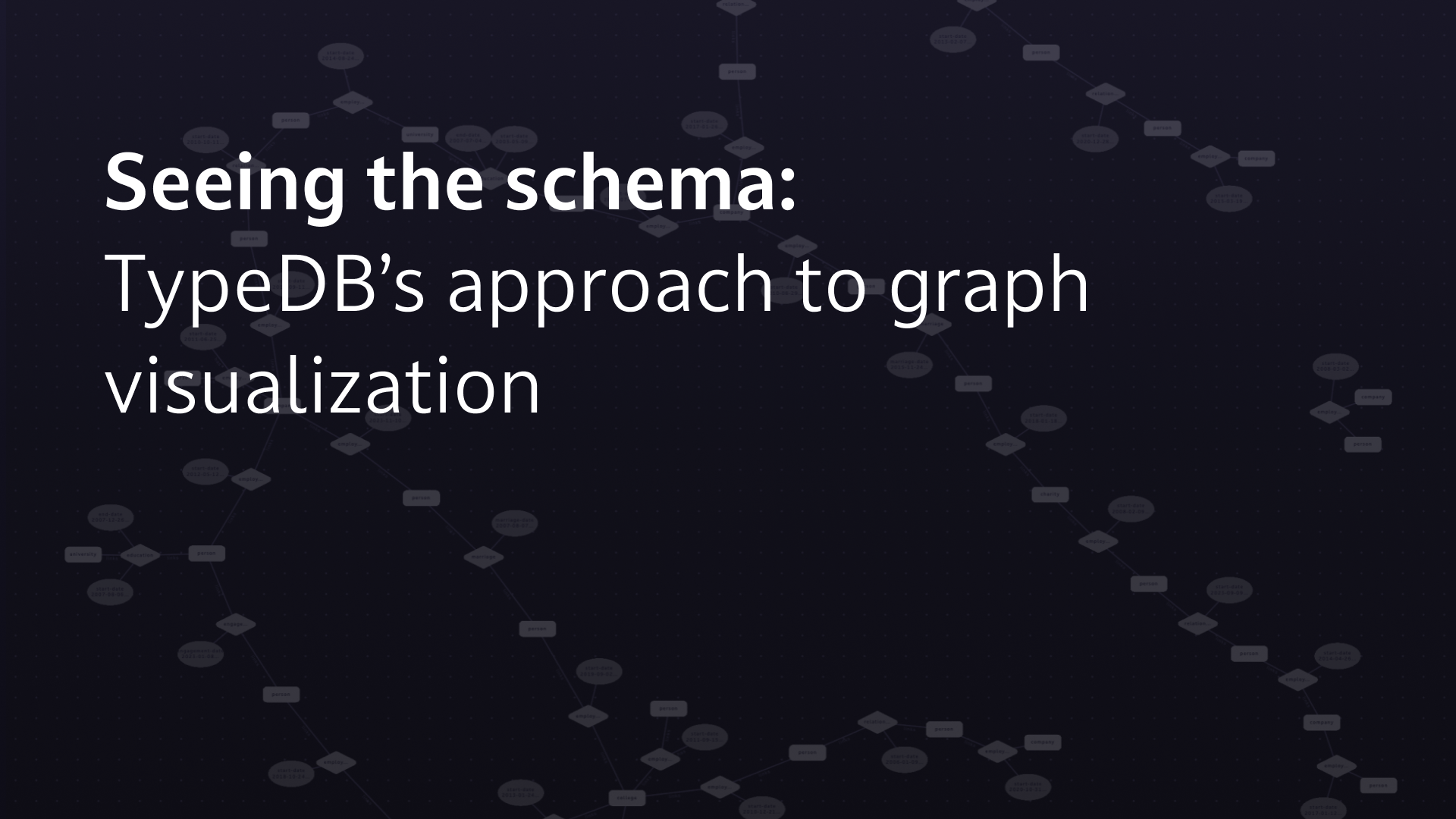 Seeing the schema: TypeDB's approach to graph visualization