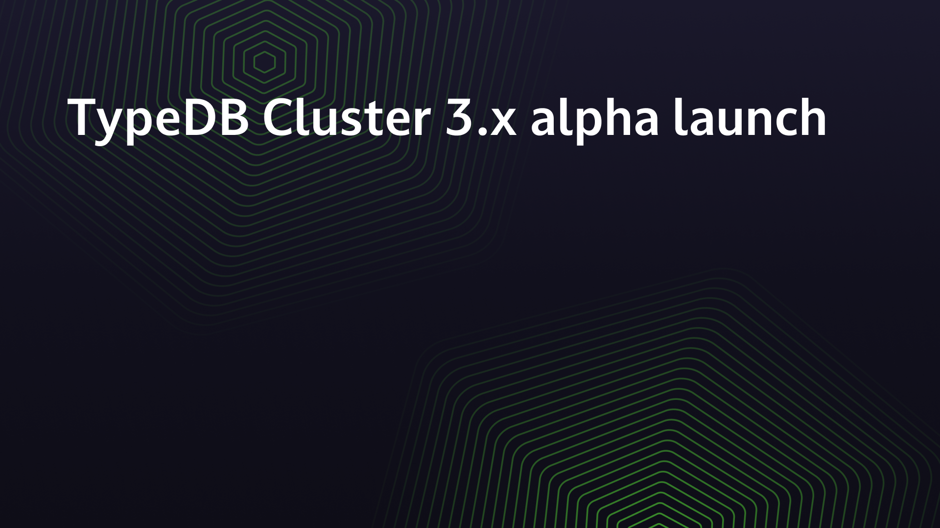 TypeDB Cluster 3.x alpha launch