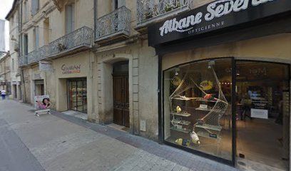 Façade de la boutique Albane Severac Opticienne, opticien indépendant à Montpellier