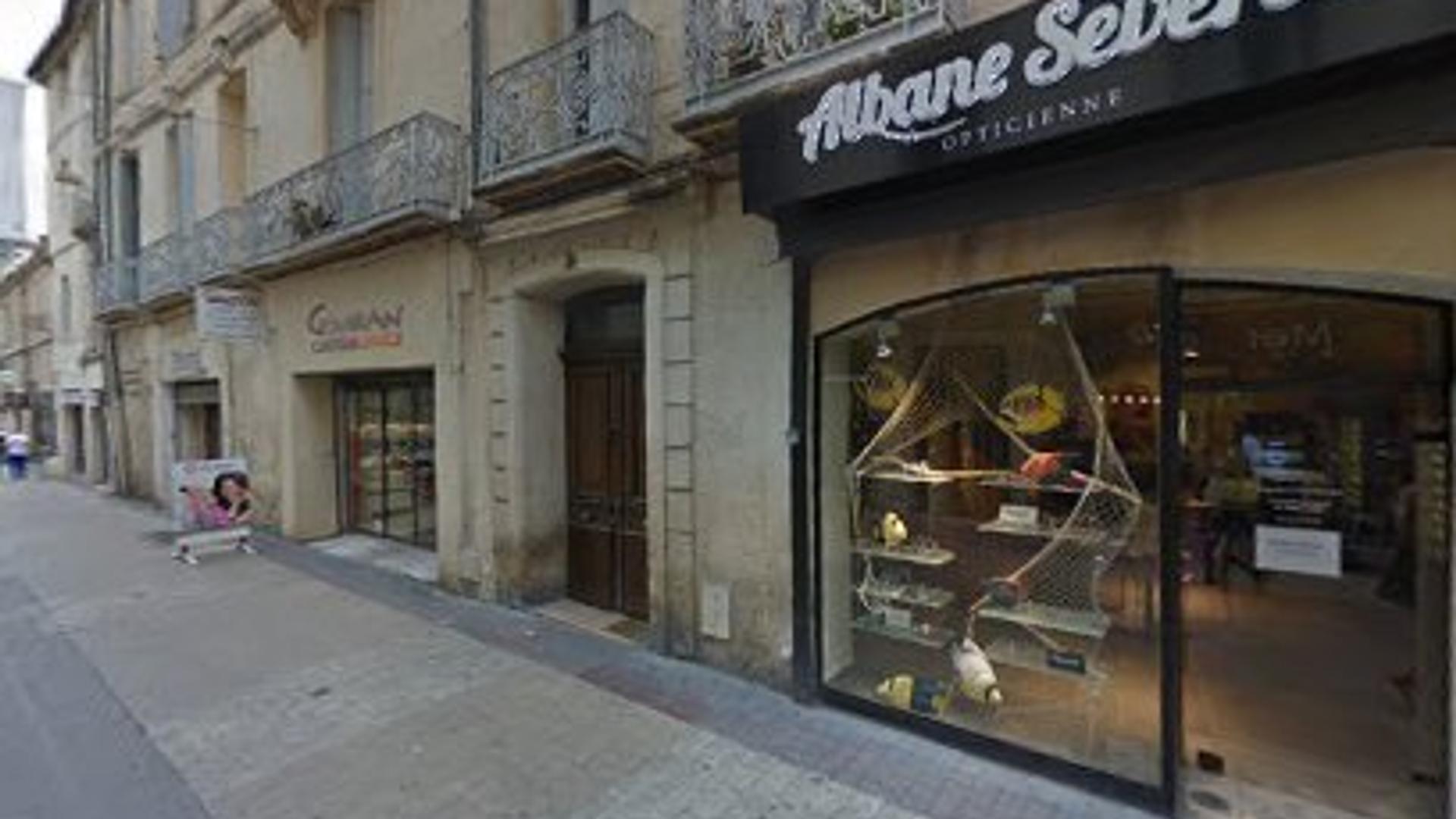 Façade de la boutique Albane Severac Opticienne, opticien indépendant à Montpellier