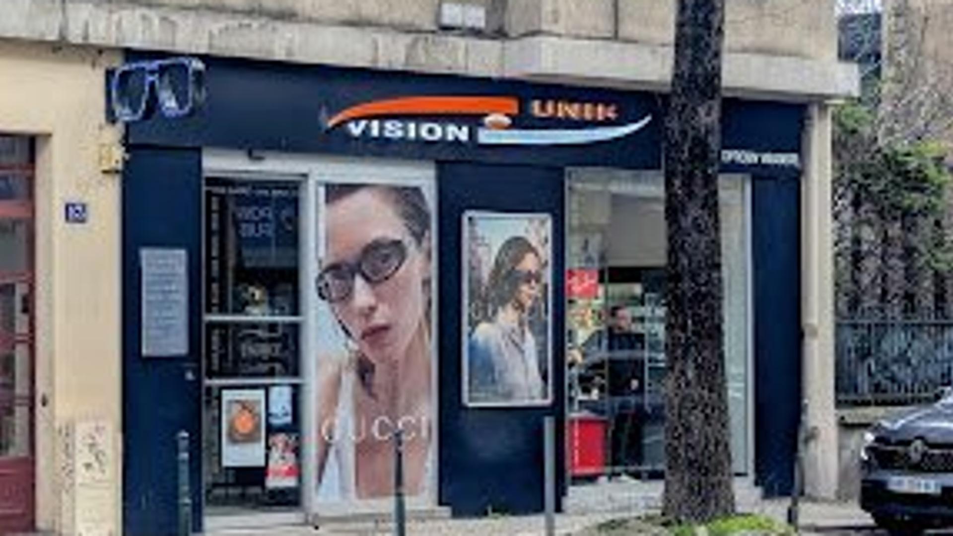 Façade de la boutique Vision Unik - Ile Verte, opticien indépendant à Grenoble
