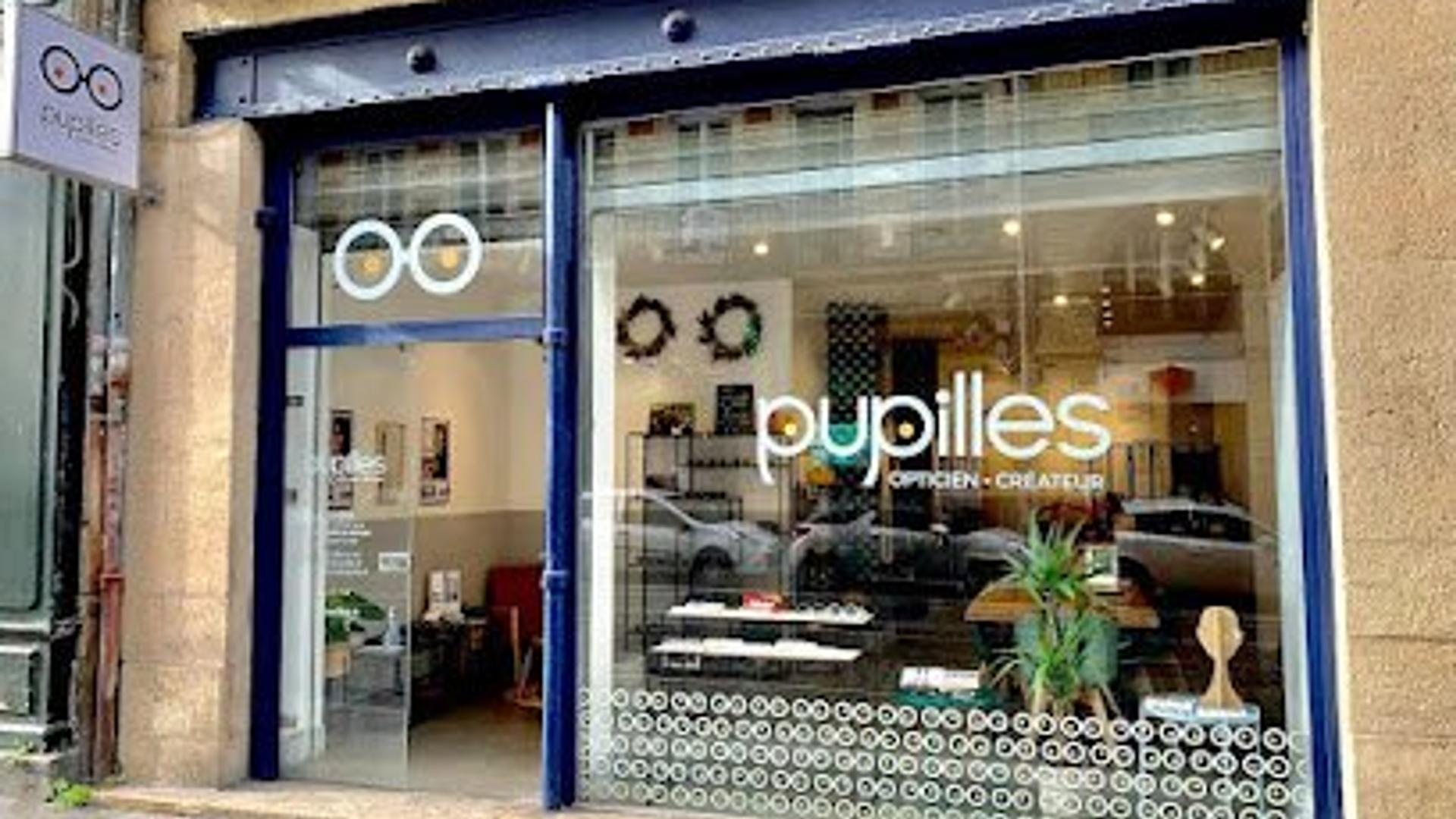 Façade de la boutique Pupilles Opticien Bordeaux, opticien indépendant à Bordeaux