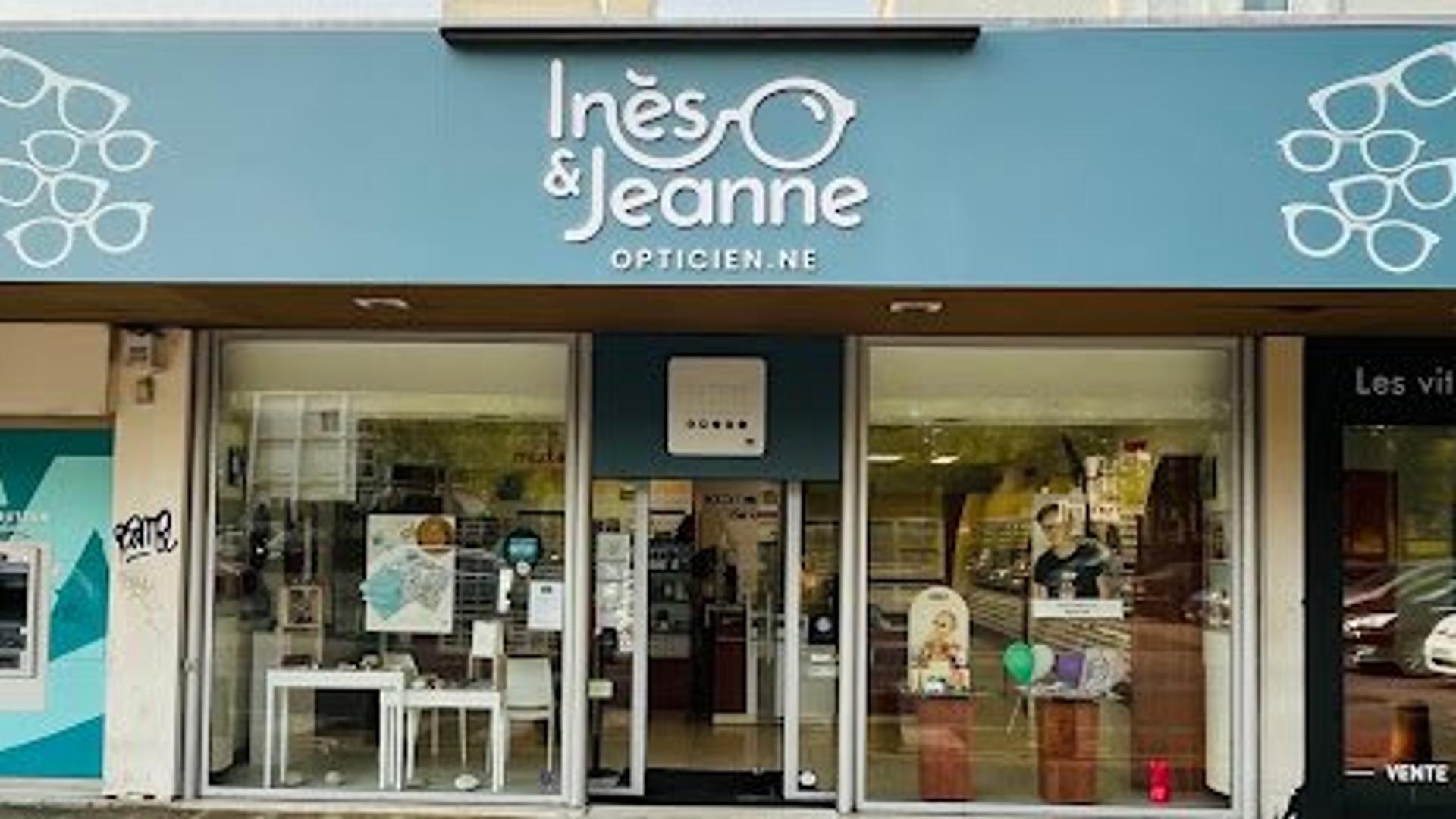 Façade de la boutique Inès&Jeanne Opticien.ne, opticien indépendant à Rennes