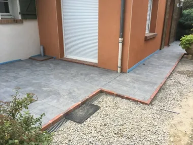Pose de terrasse en grès cérame à Pruillé-le-Chétif — Terrasse à Pruillé-le-Chétif