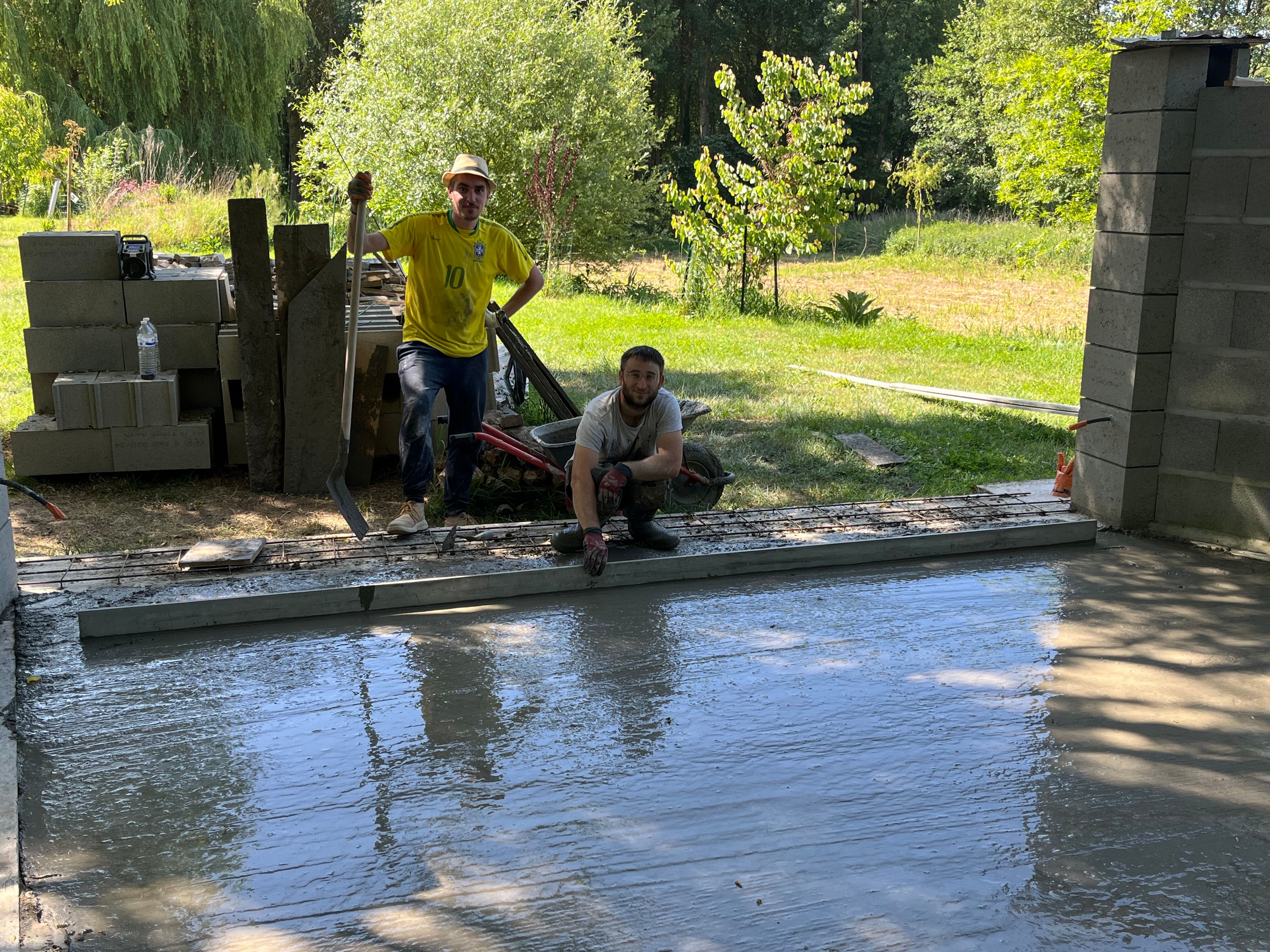 Préparation de mur en parpaings pour extension à Lavernat - 17 sur 20