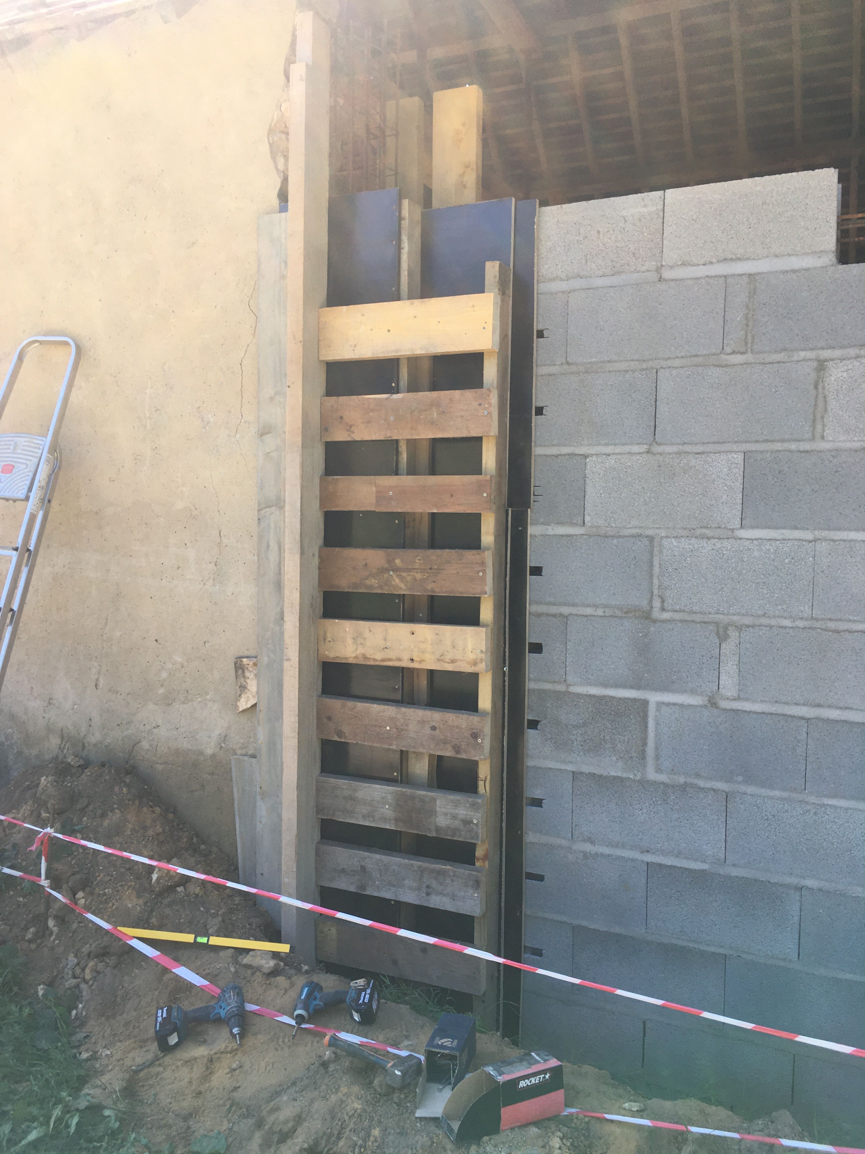 Préparation de mur en parpaings pour extension à Lavernat - 2 sur 20