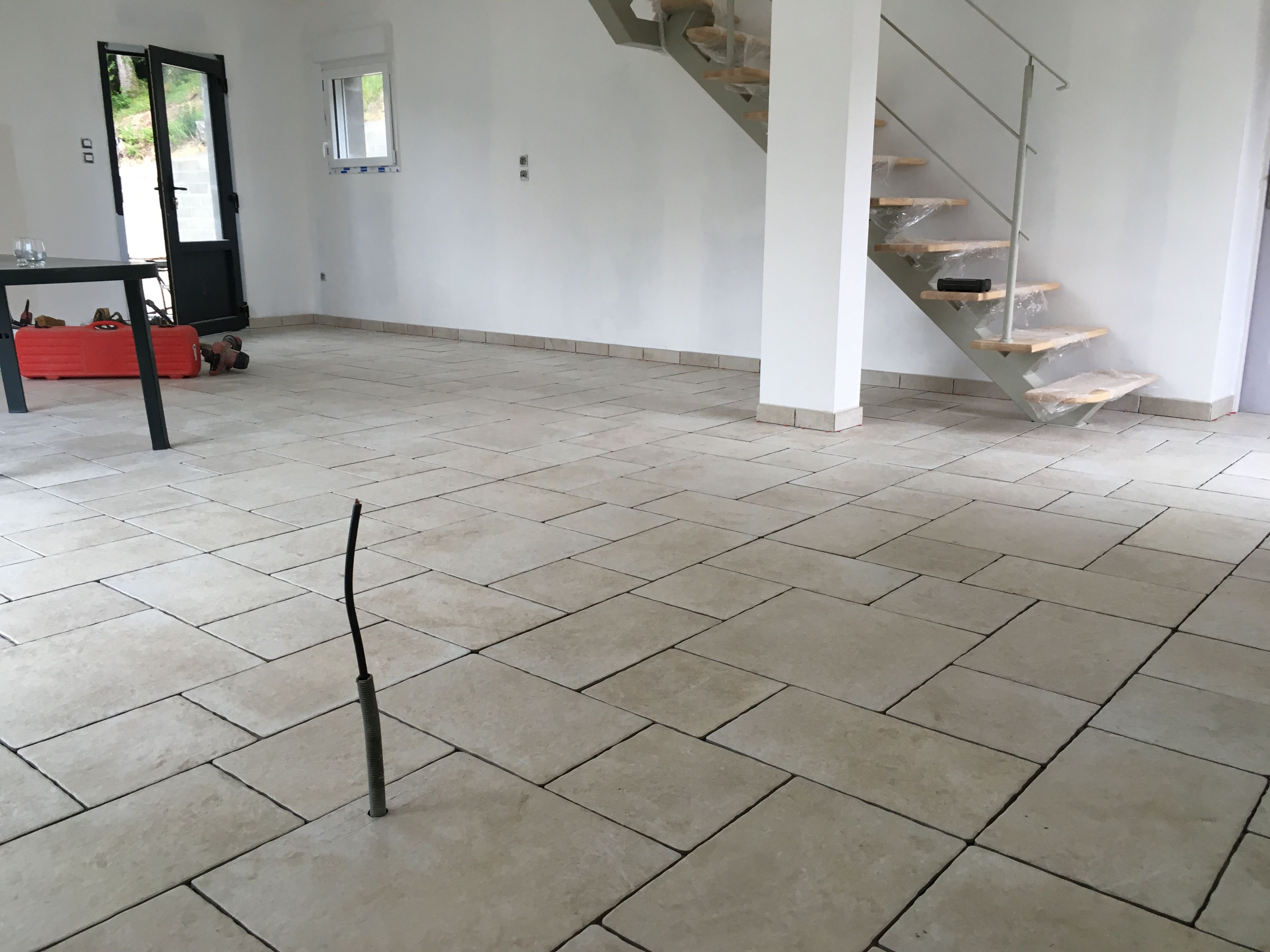 Pose de carrelage dans une salle de bains à Vaas - 5 sur 6