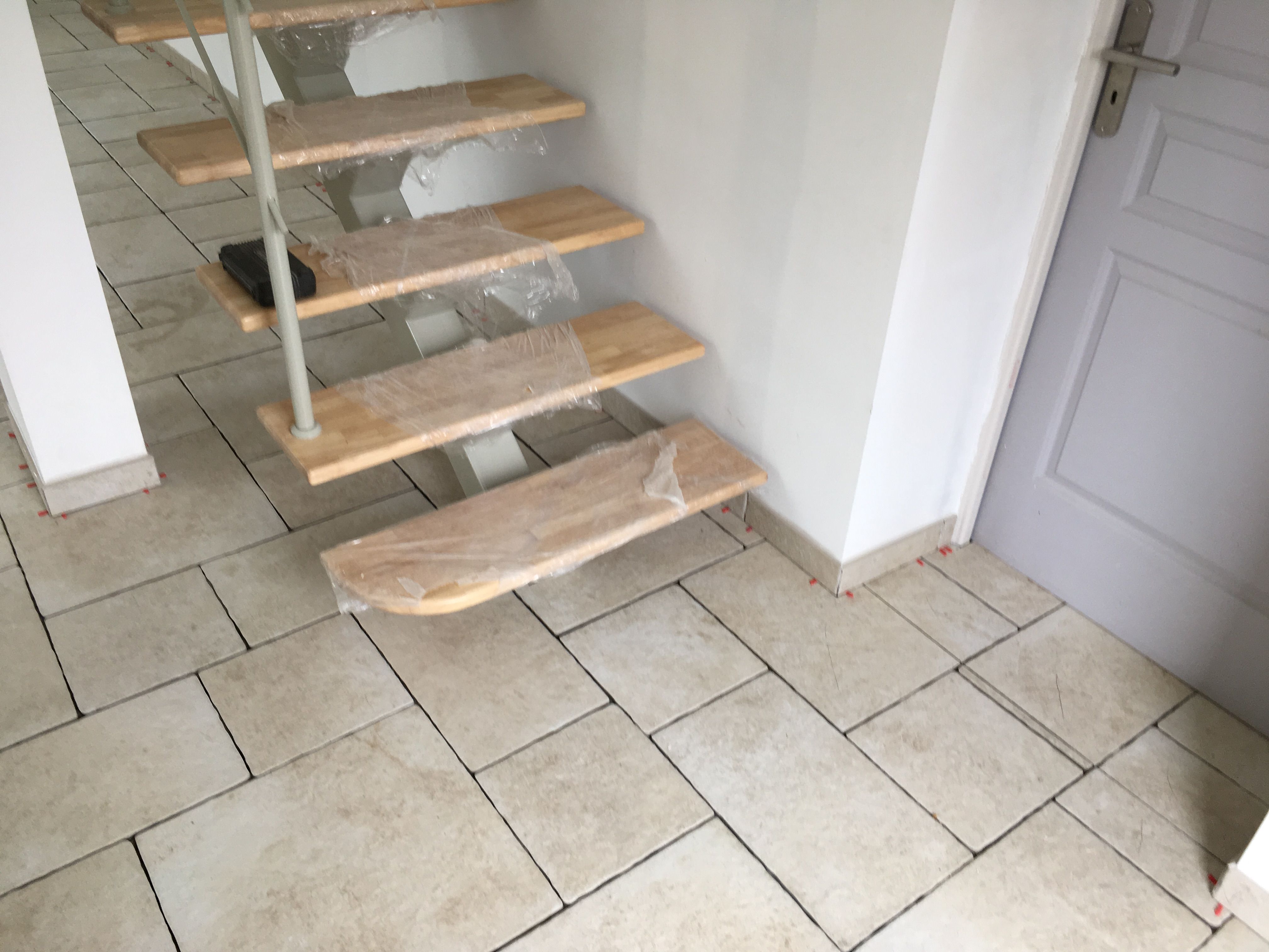 Pose de carrelage dans une salle de bains à Vaas - 6 sur 6