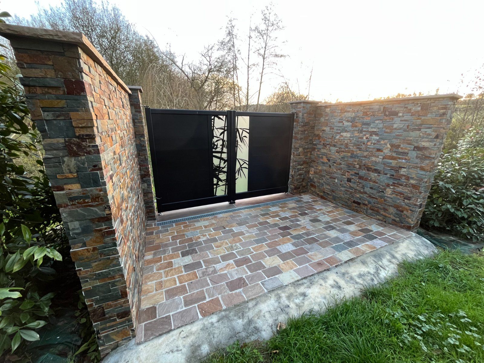 Pose de pavés en pierre naturelle à Lavernat dans la Sarthe — Extérieur à Lavernat — photo 10 sur 10