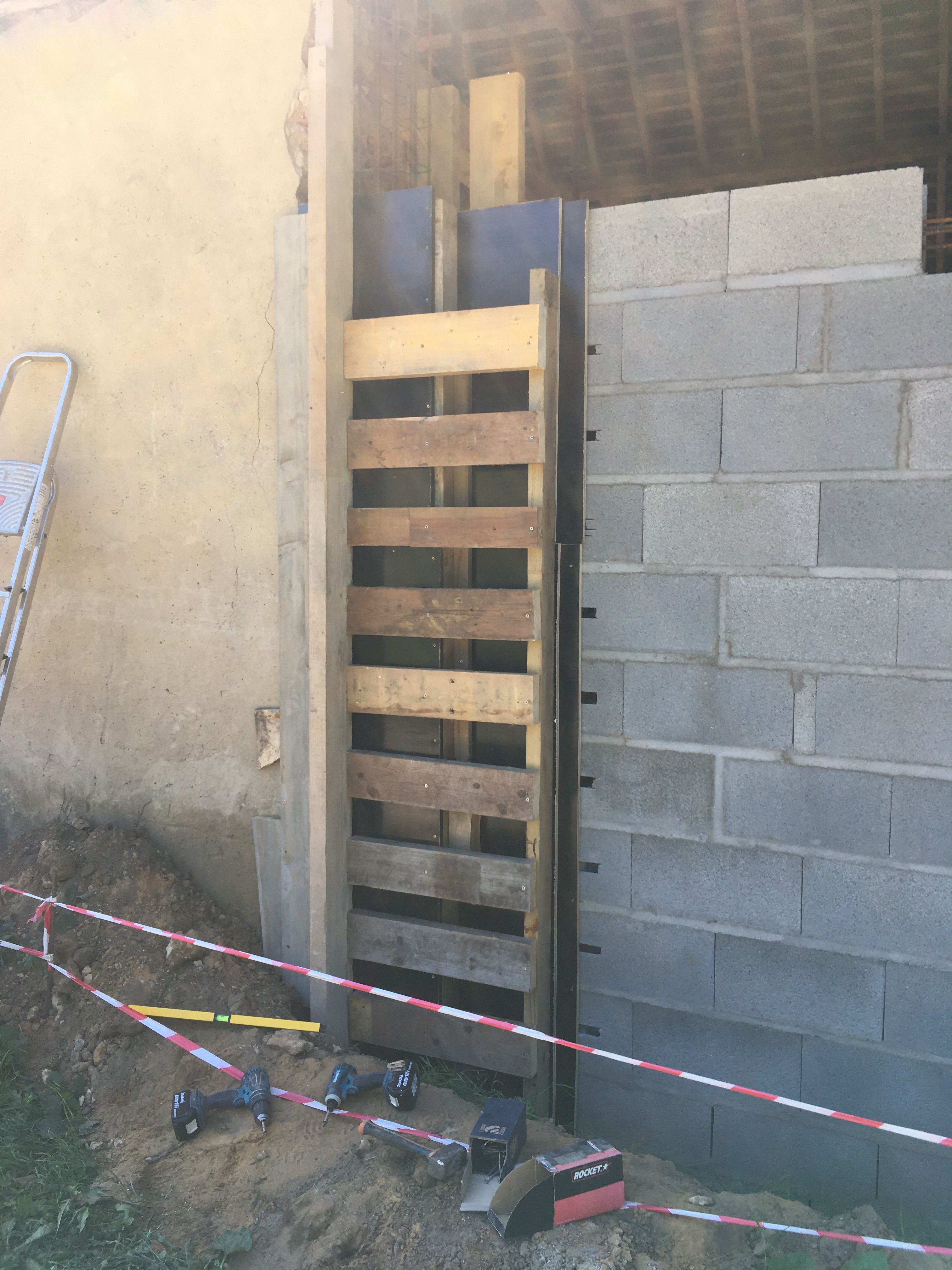 Préparation de mur en parpaings pour extension à Lavernat - 3 sur 20
