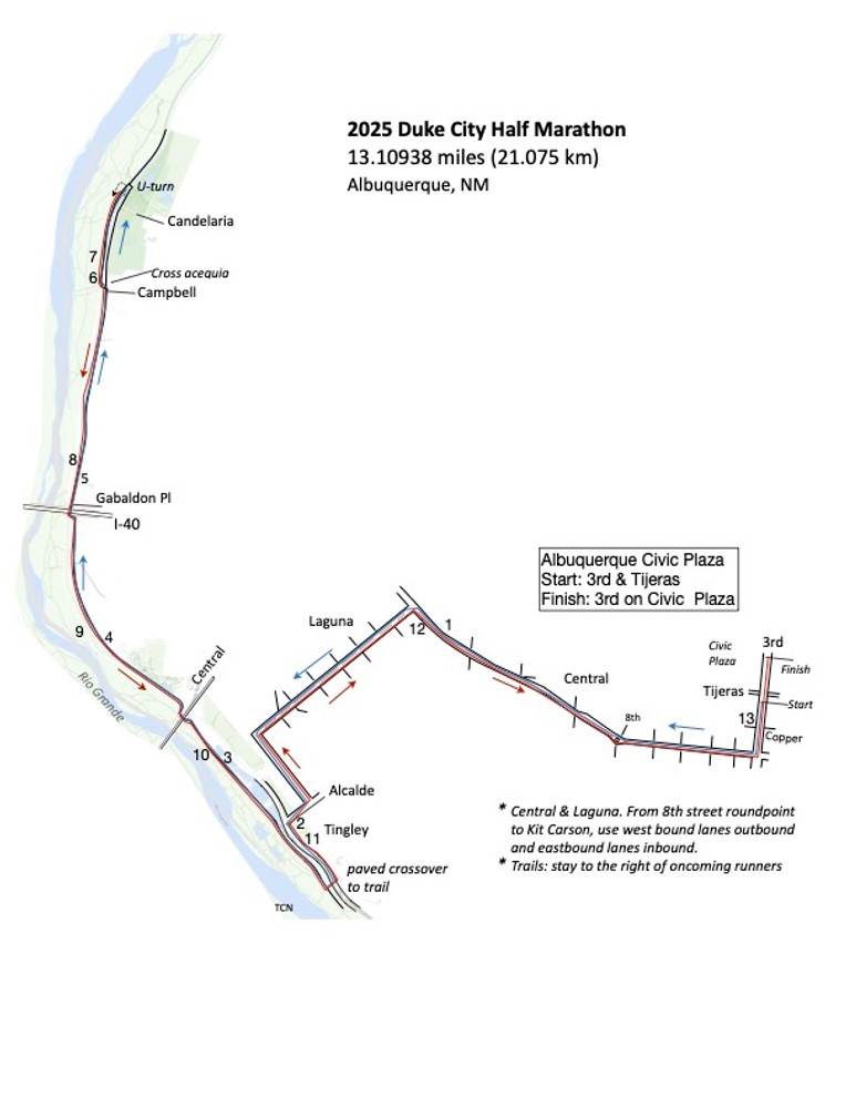 Half Marathon Course Map