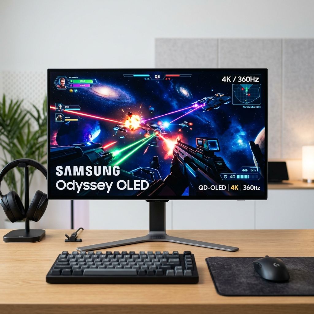 Samsung Unveils 32-Inch 4K 360Hz QD-OLED Gaming Monitor with Glare-Free Tech in 2026