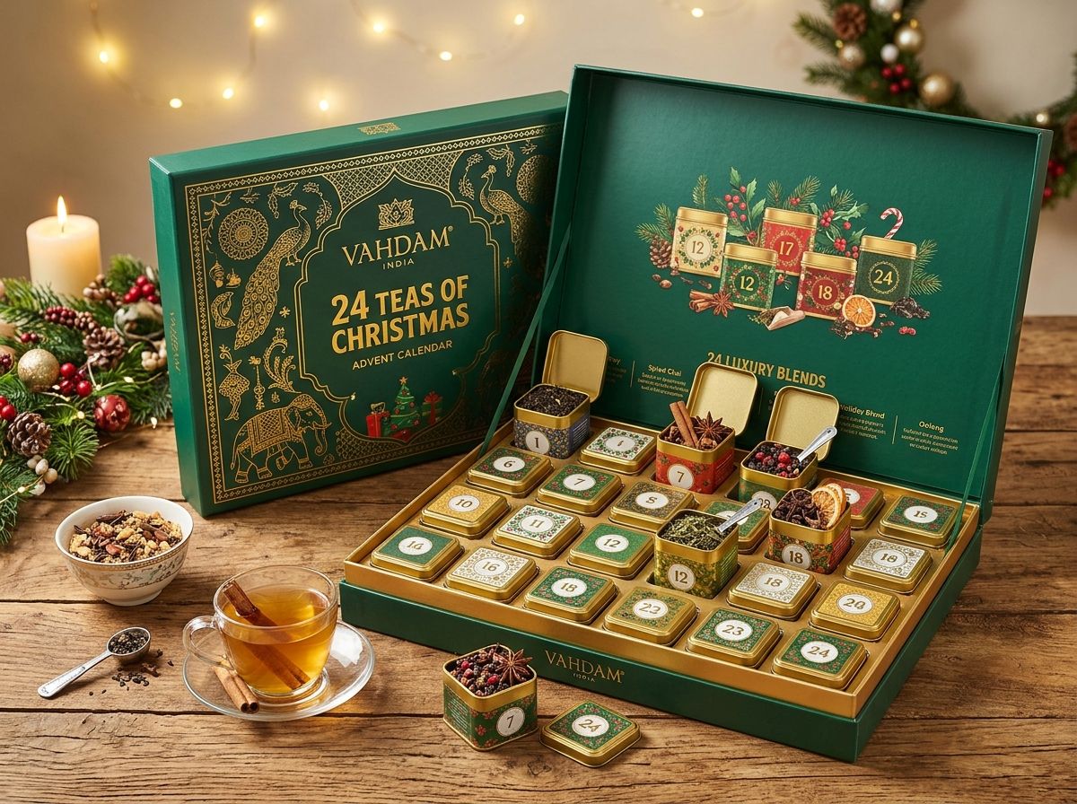 VAHDAM India 24 Teas of Christmas Advent Calendar