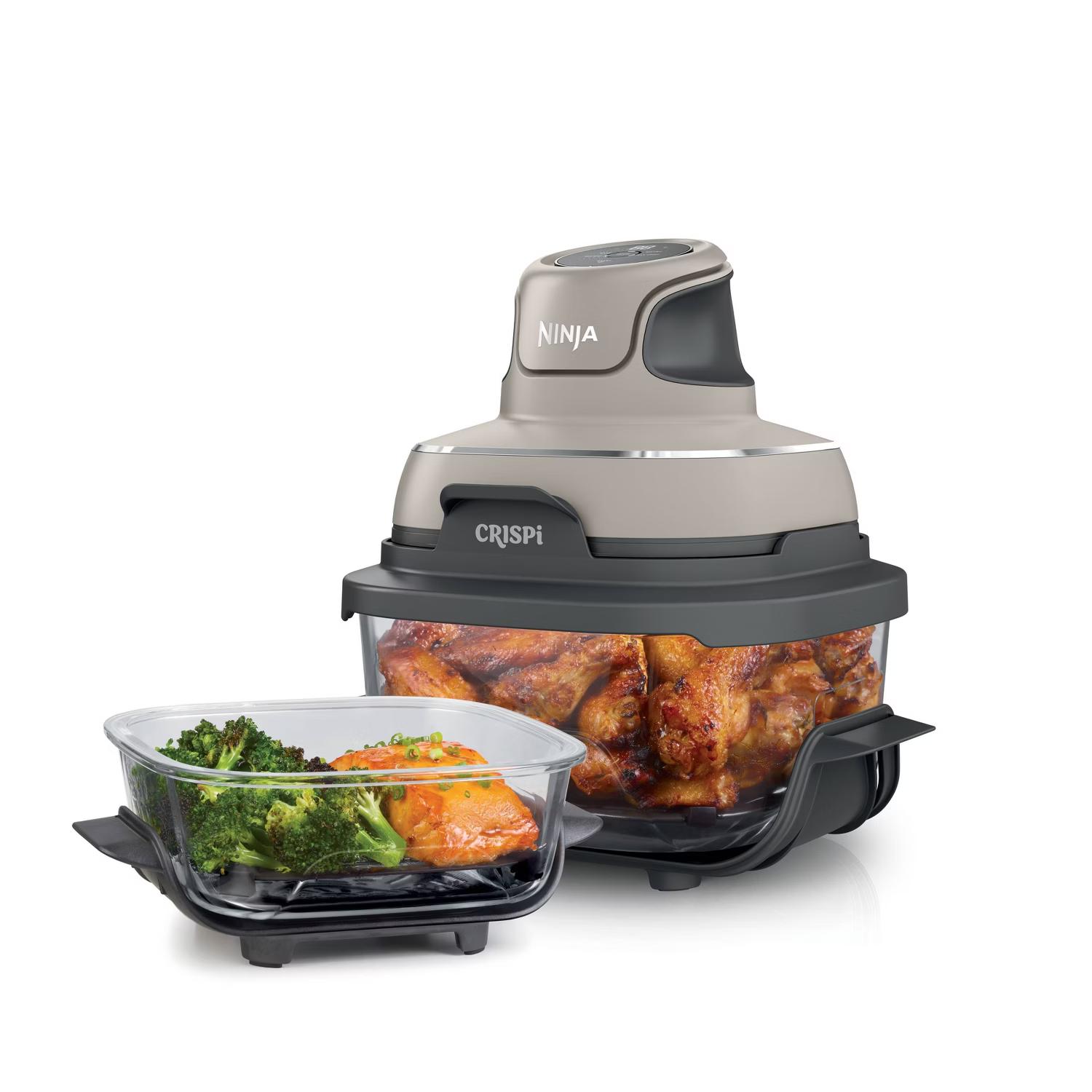 Ninja Crispi Glass Countertop Air Fryer with Borosilicate Vessels