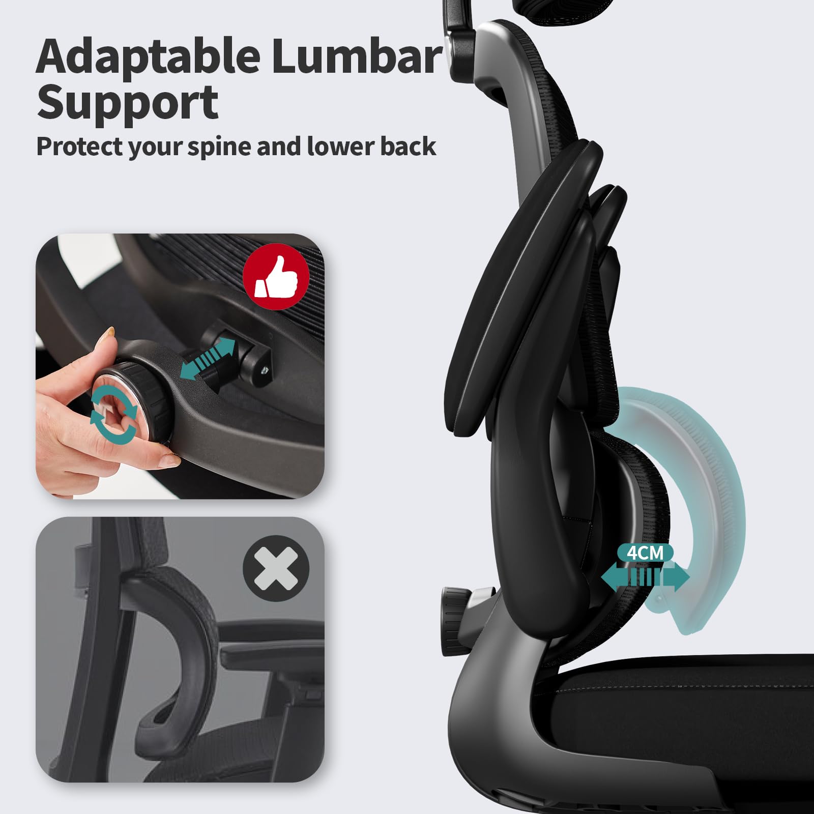 TRALT Office Chair Ergonomic Desk Chair - View 3