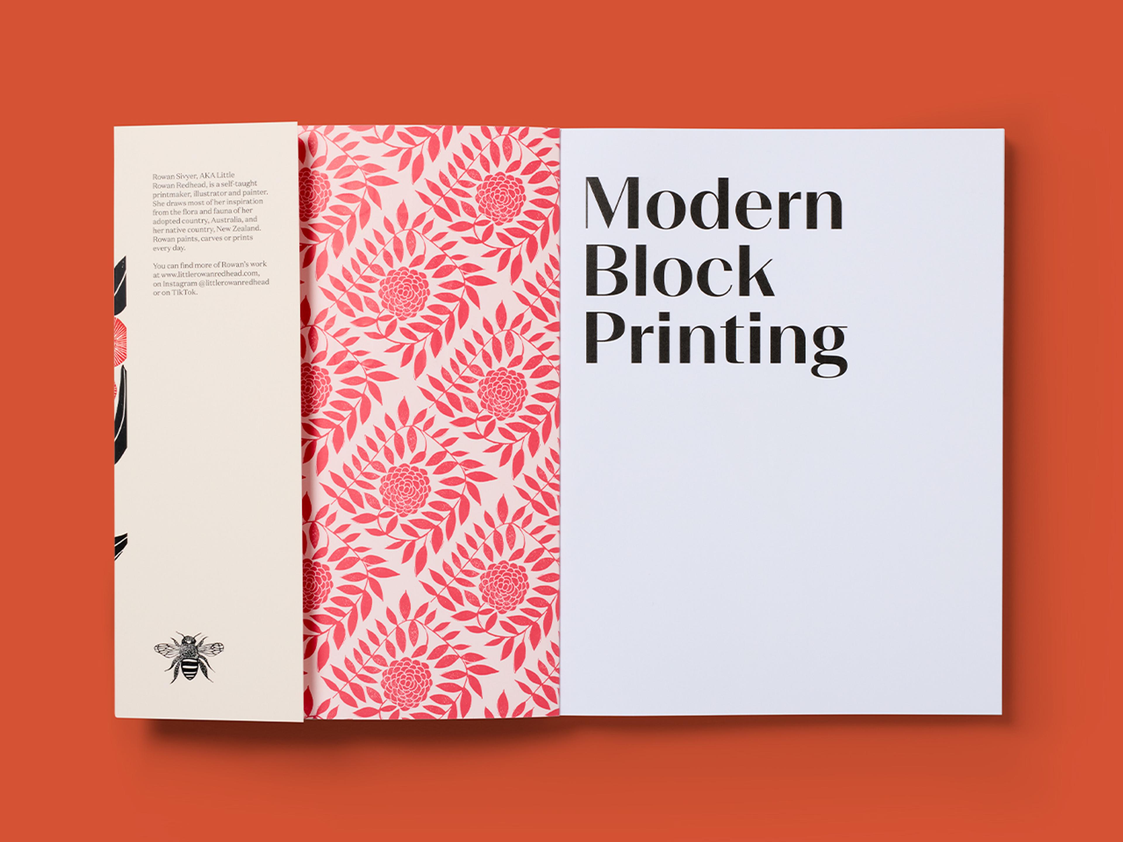 Open spread from Modern Block Printing.