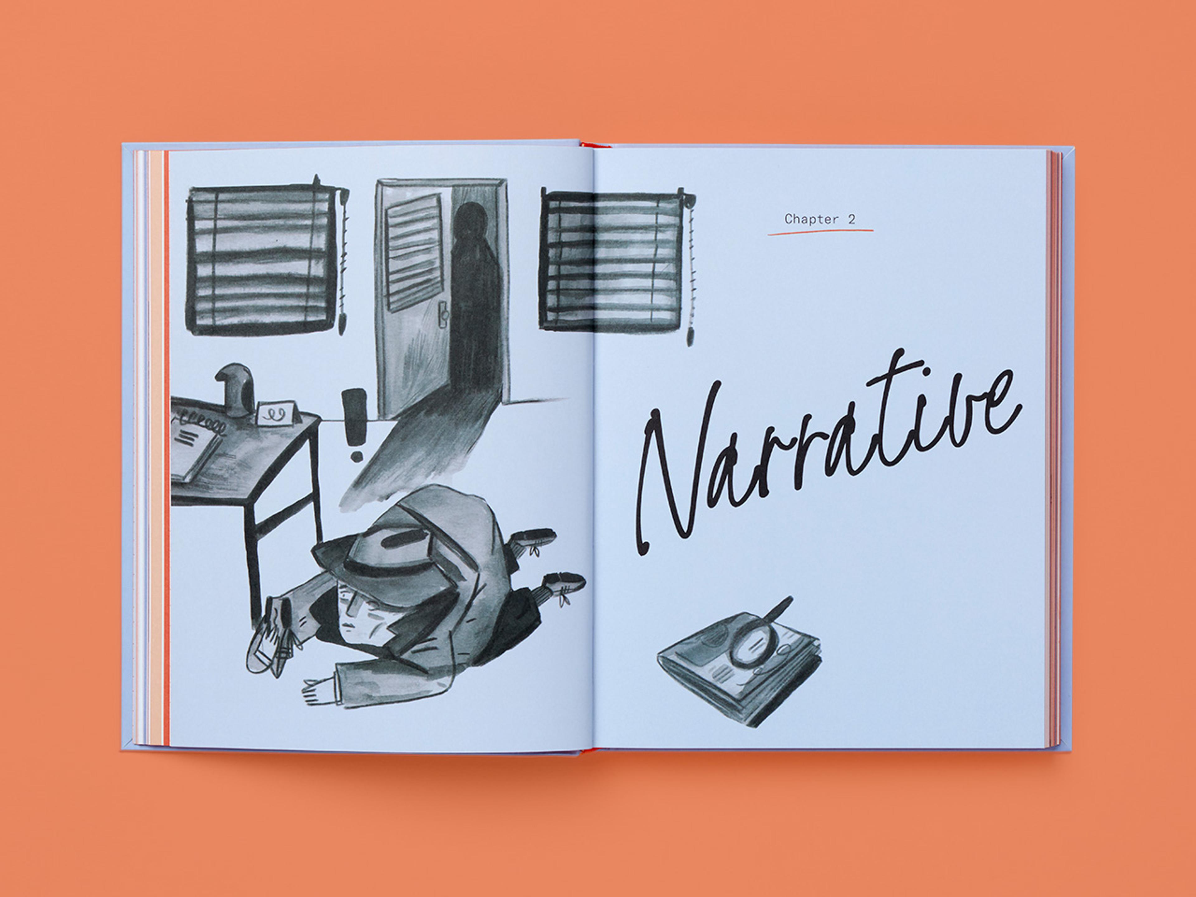 Open spreads from the Write Every Day book.