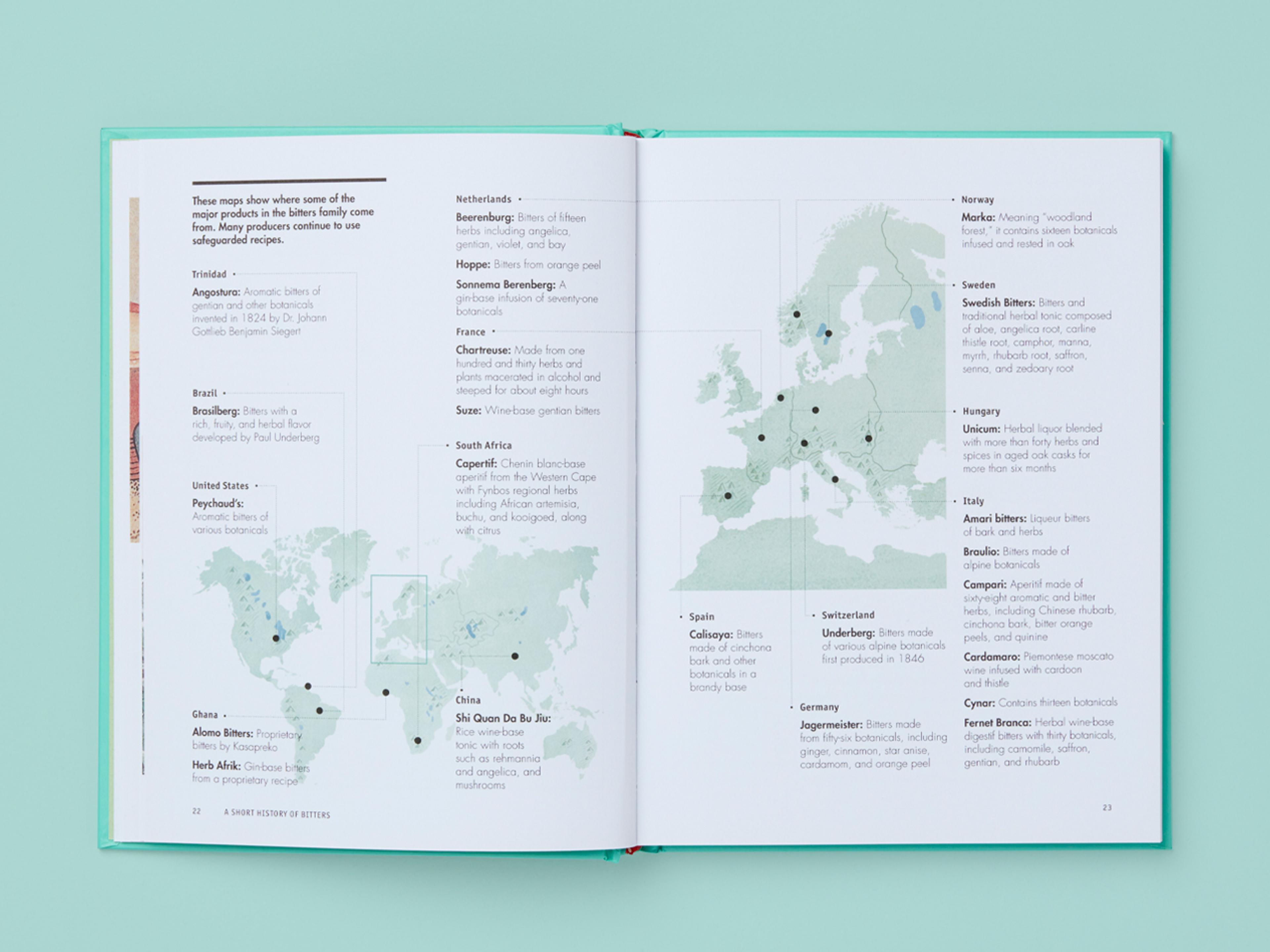 Open spread of the book Botany at the Bar.