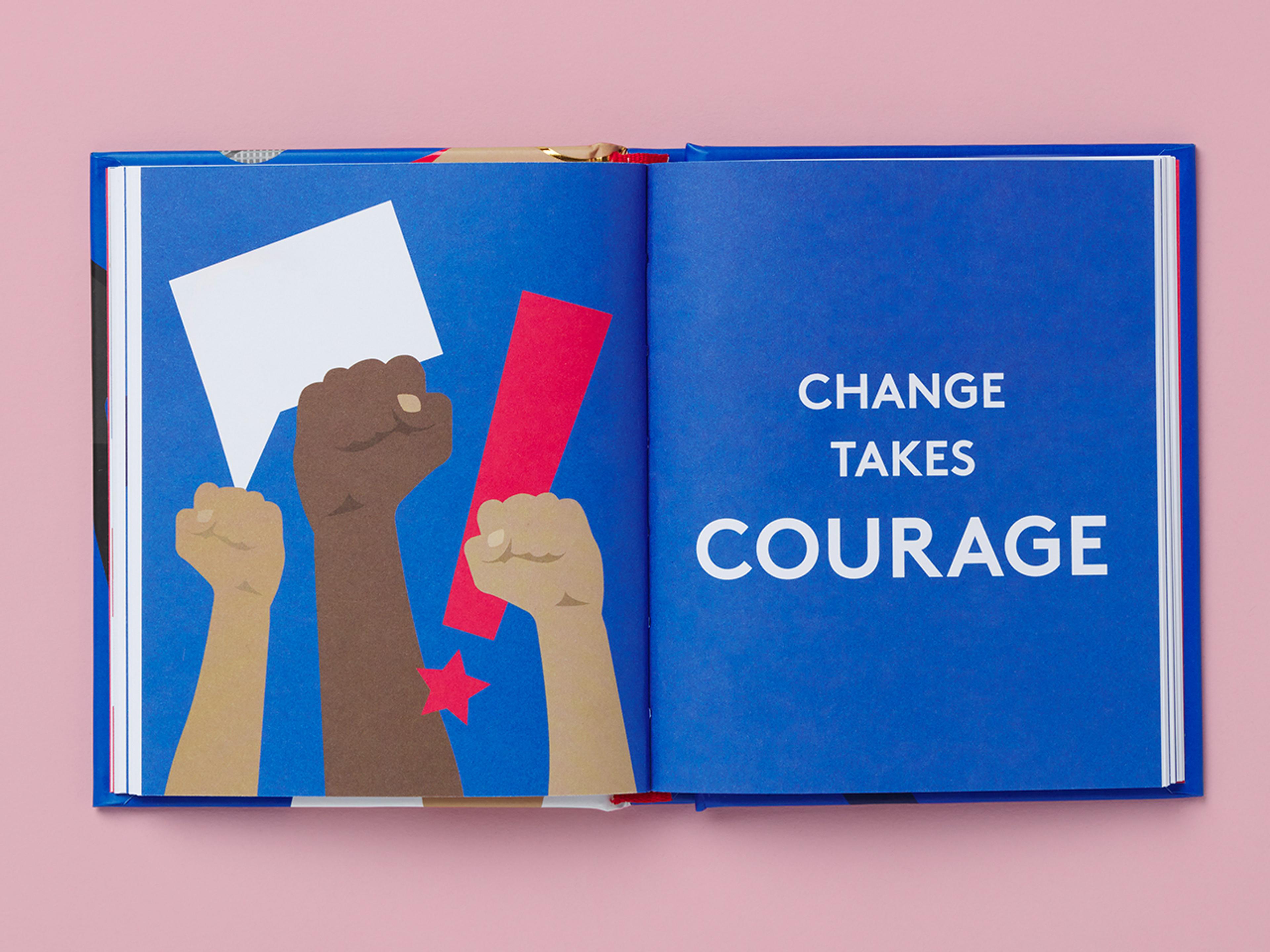 Open spreads from the Pocket Wisdom Series with illustrations and quote.