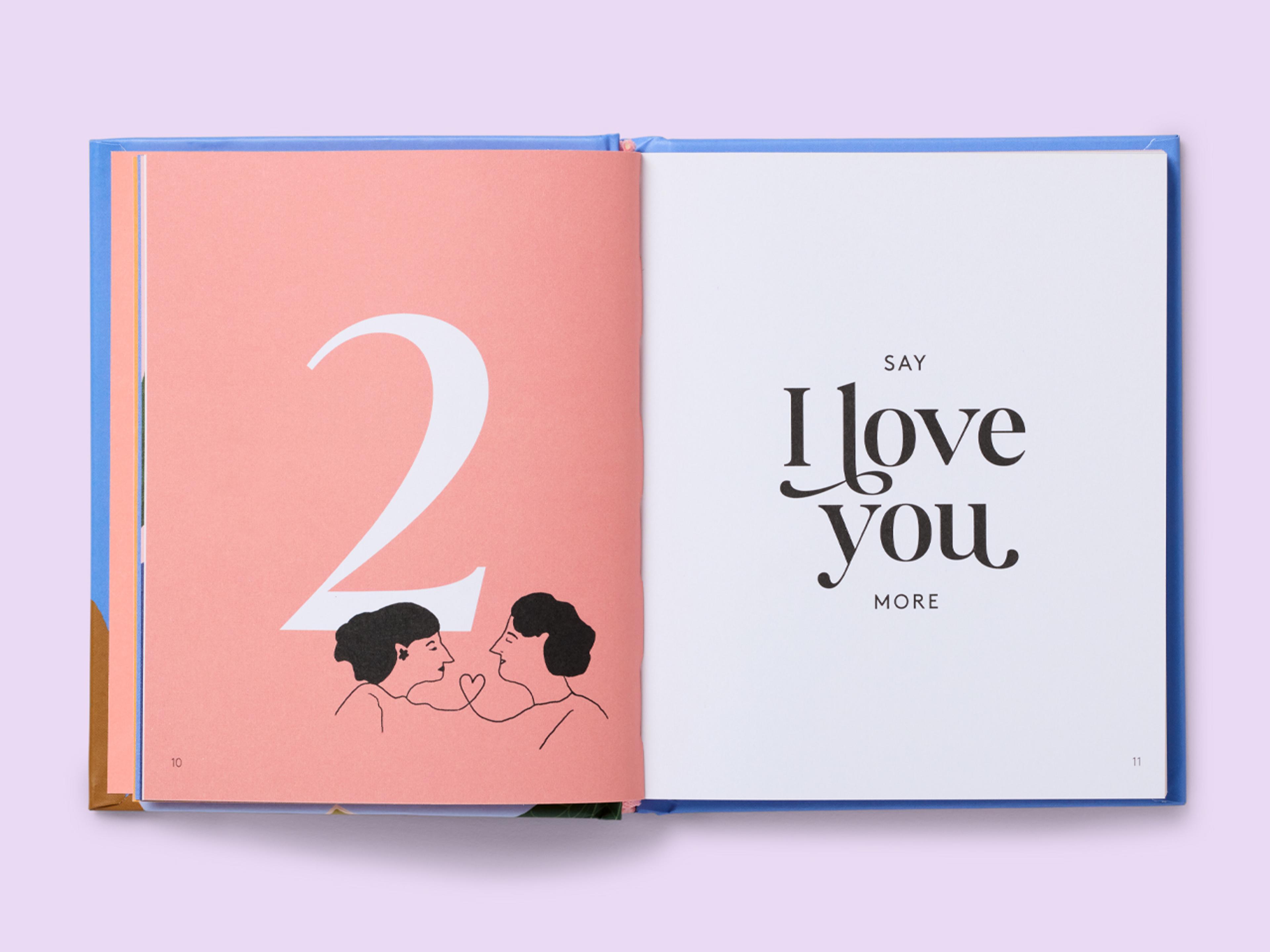 Open spread from 50 Guides Series, featuring bold typography.