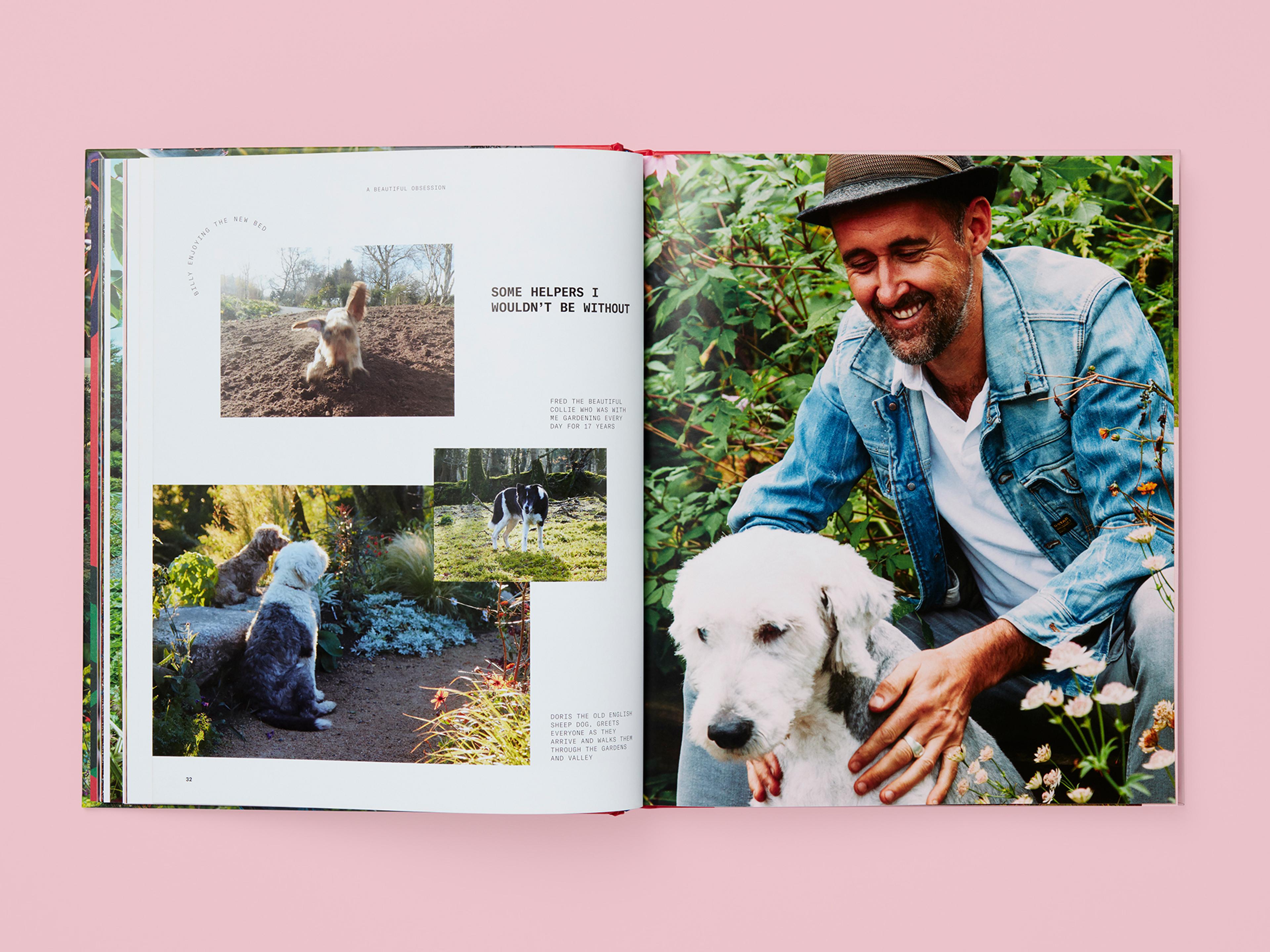 Open spread from the book A Beautiful Obsession.