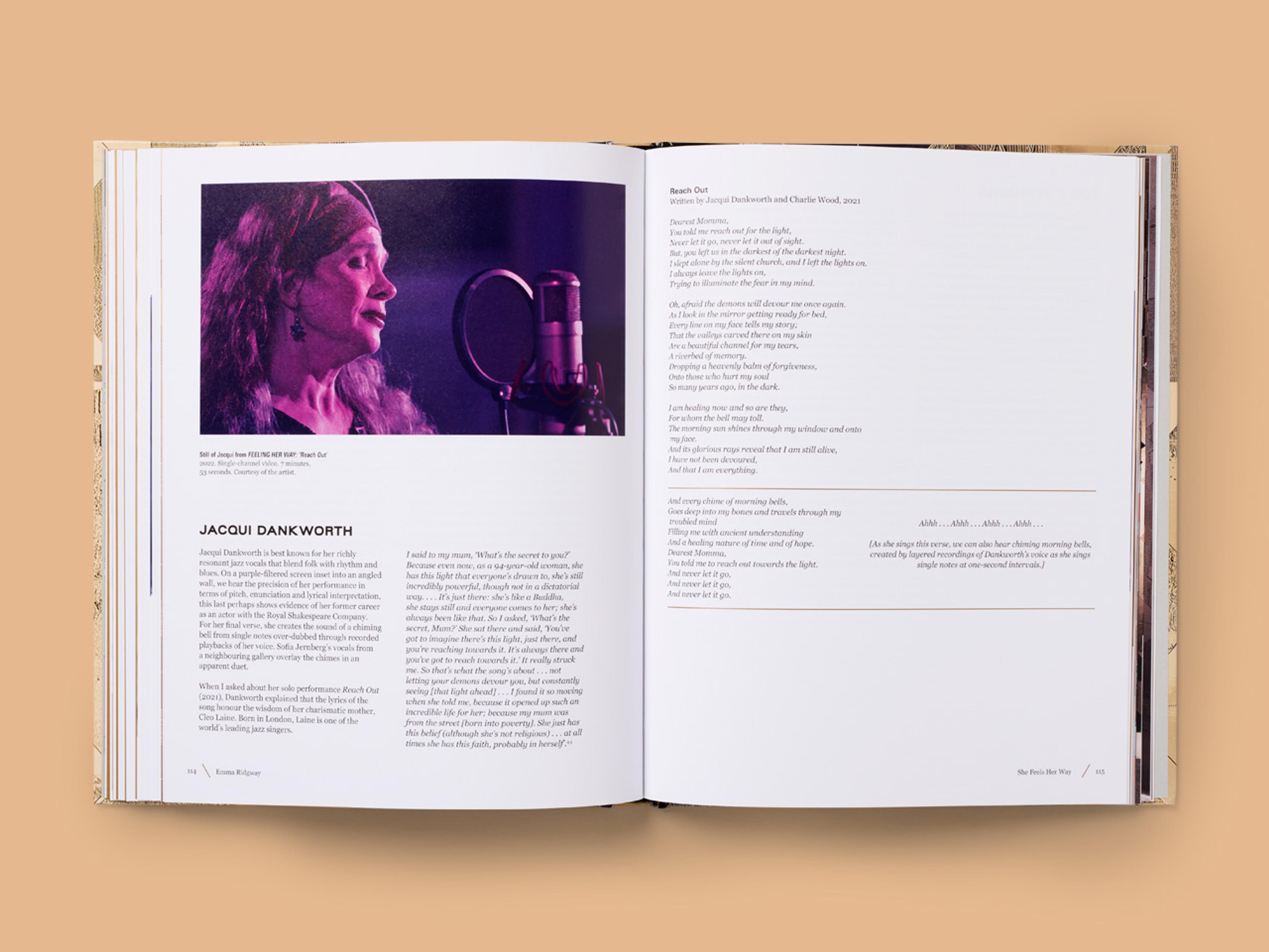 Open spread from Sonia Boyce, featuring a clean layout.