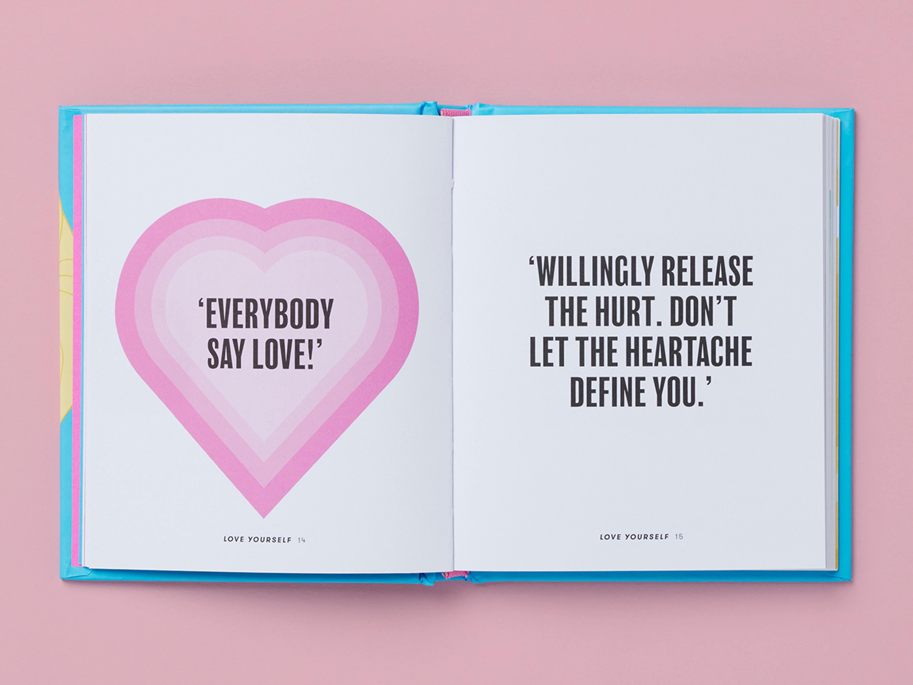 Open spreads from the Pocket Wisdom Series with illustrations and quote.