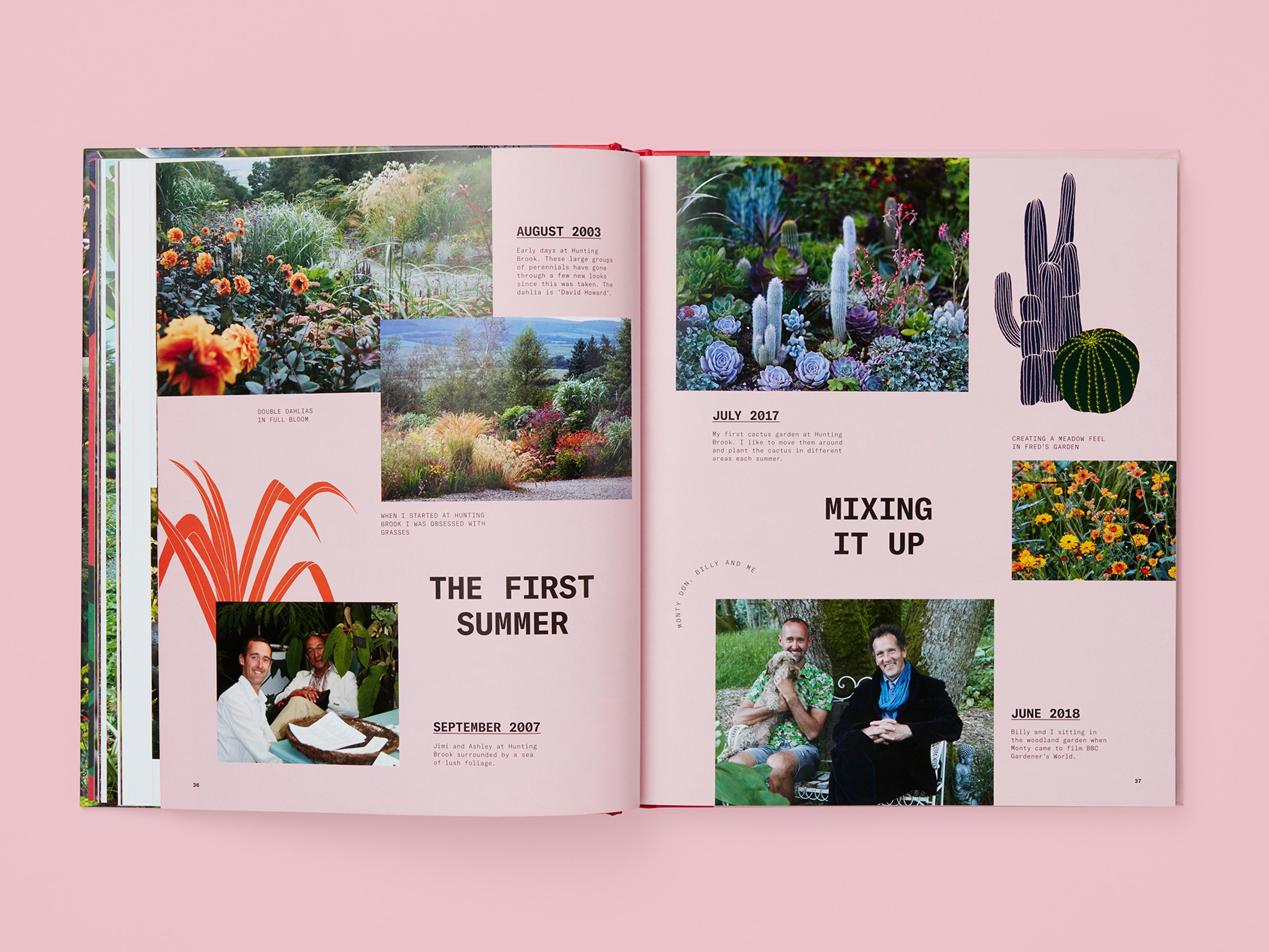 Open spread from the book A Beautiful Obsession.