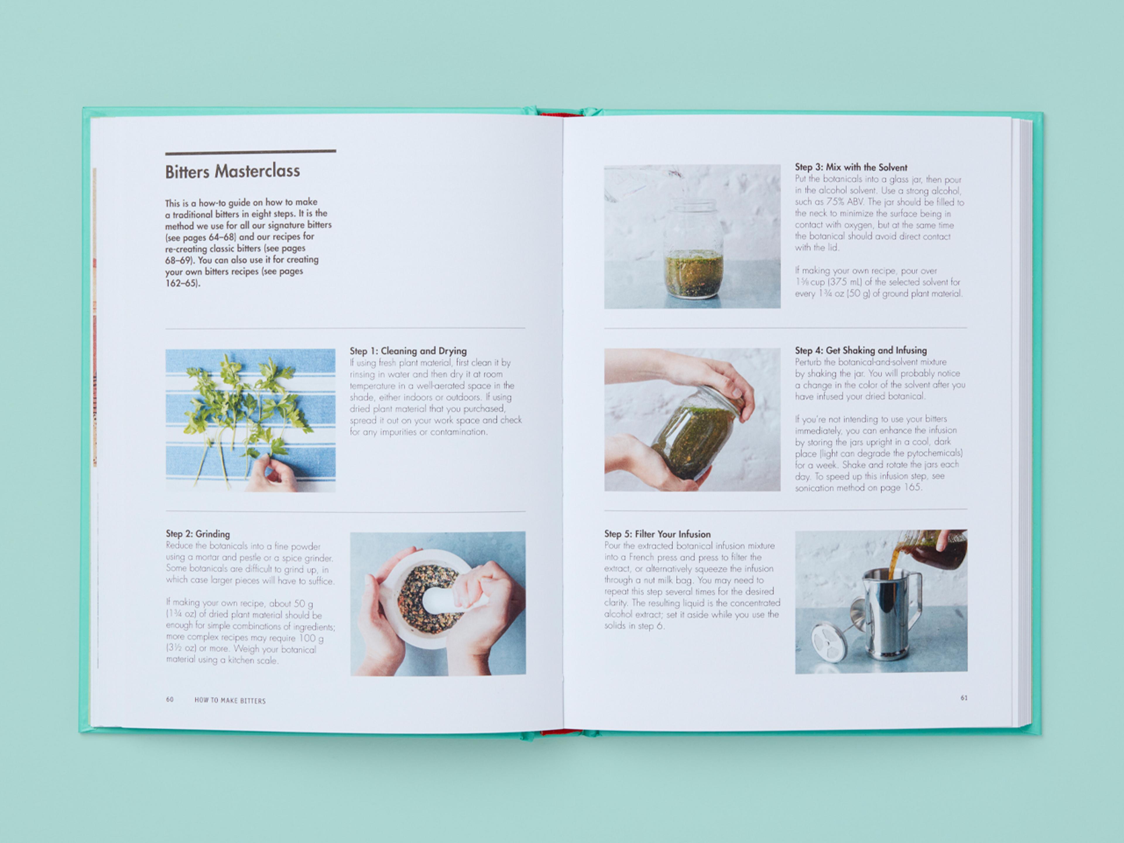 Open spread of the book Botany at the Bar.
