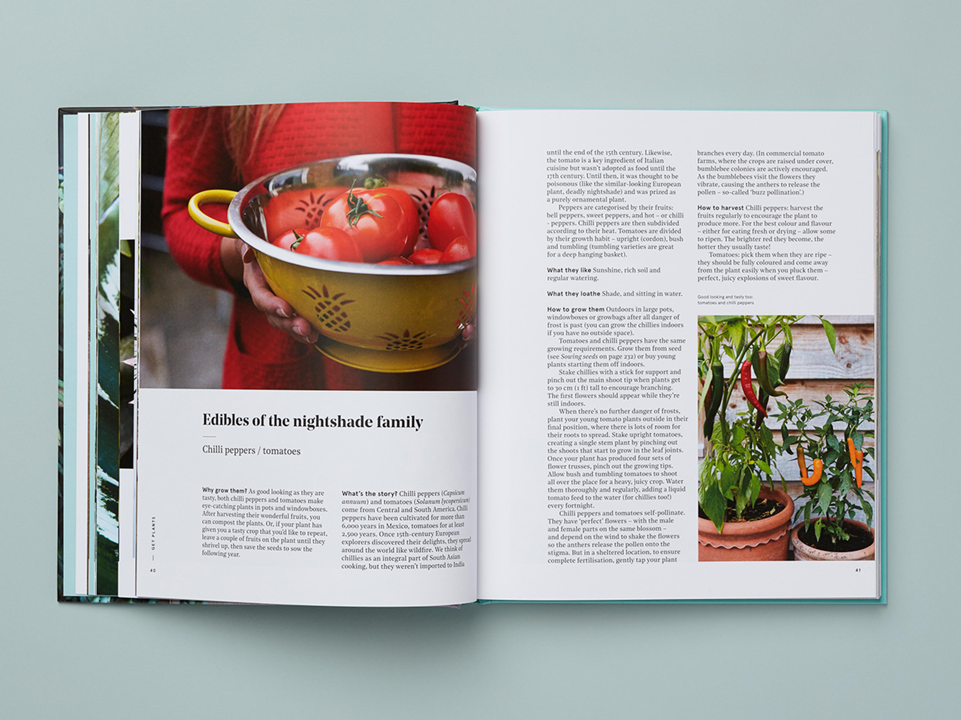 Open spread of Get Plants.