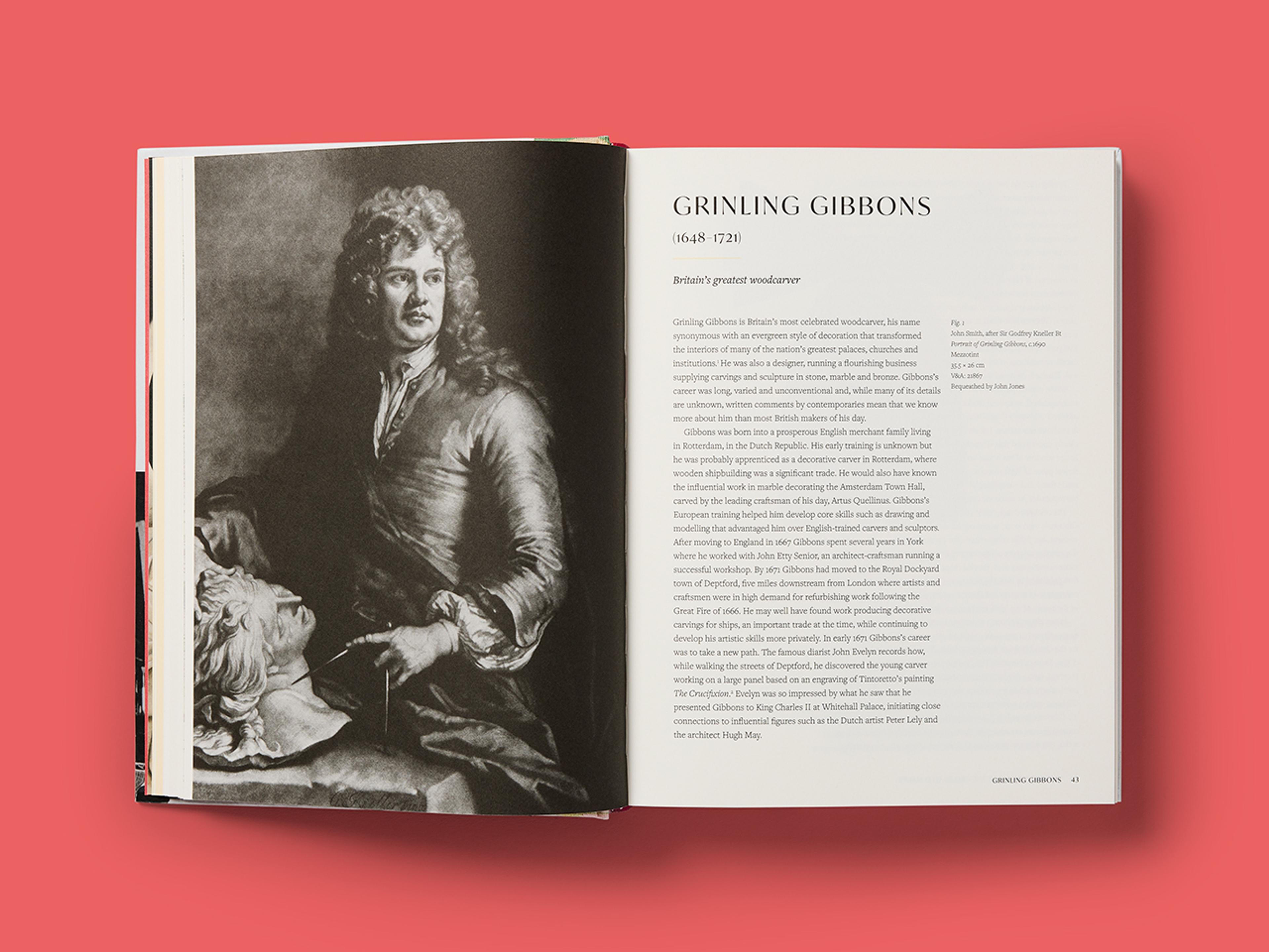 Open spread from Lives of the Great Makers.
