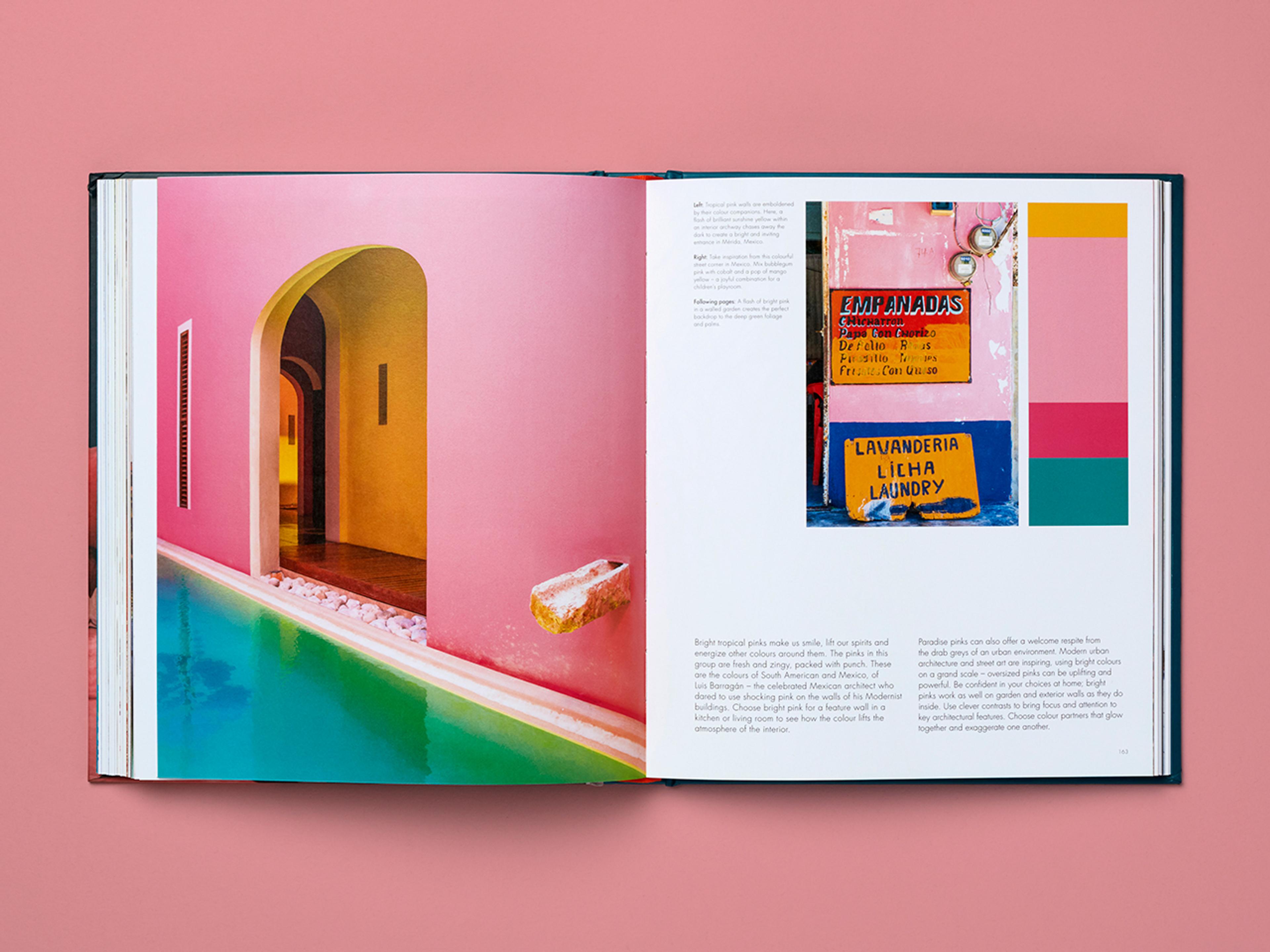 Open spread from the Love Colour/Love Pattern series.