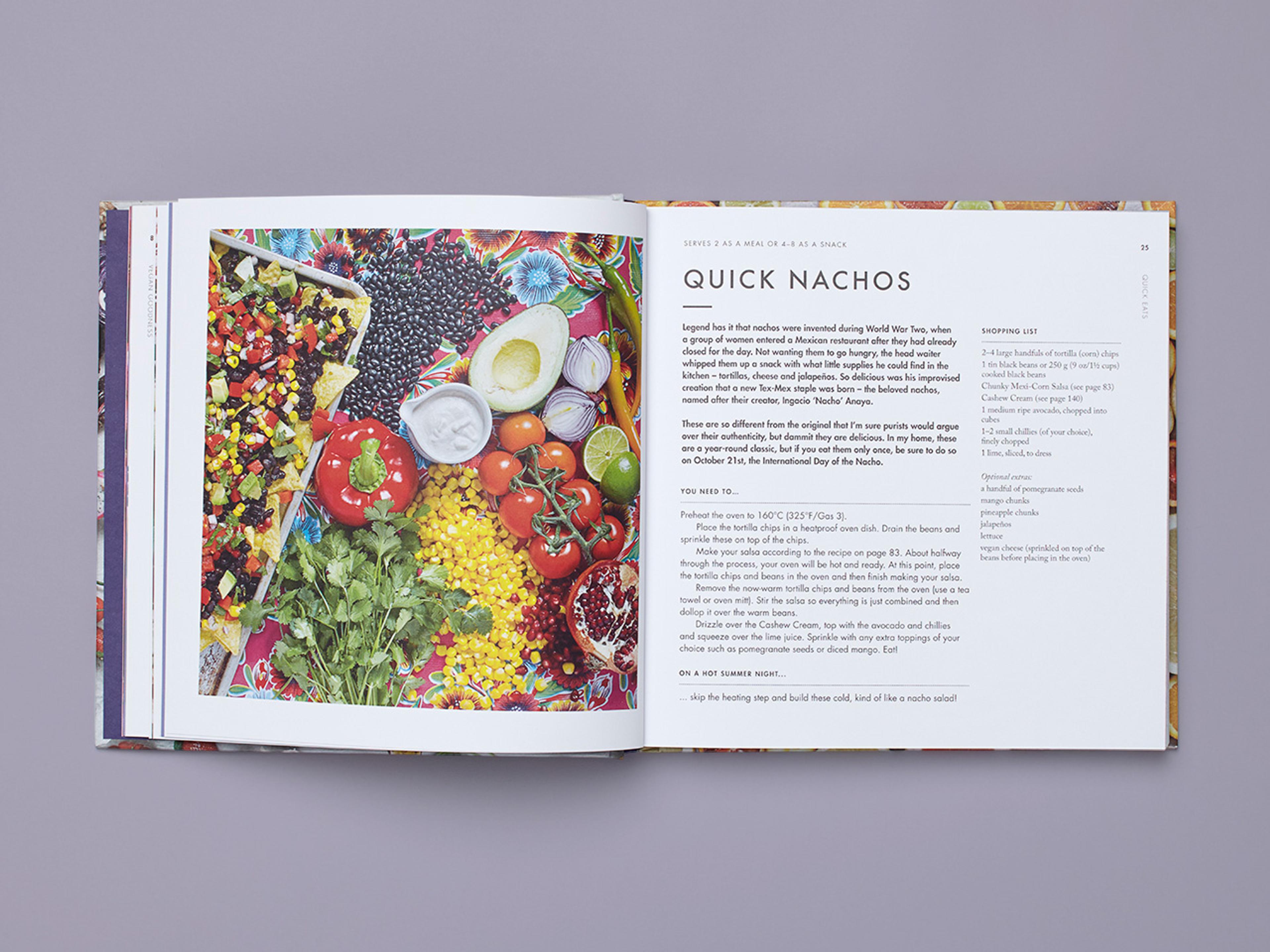 Open spread of the book Vegan Goodness.