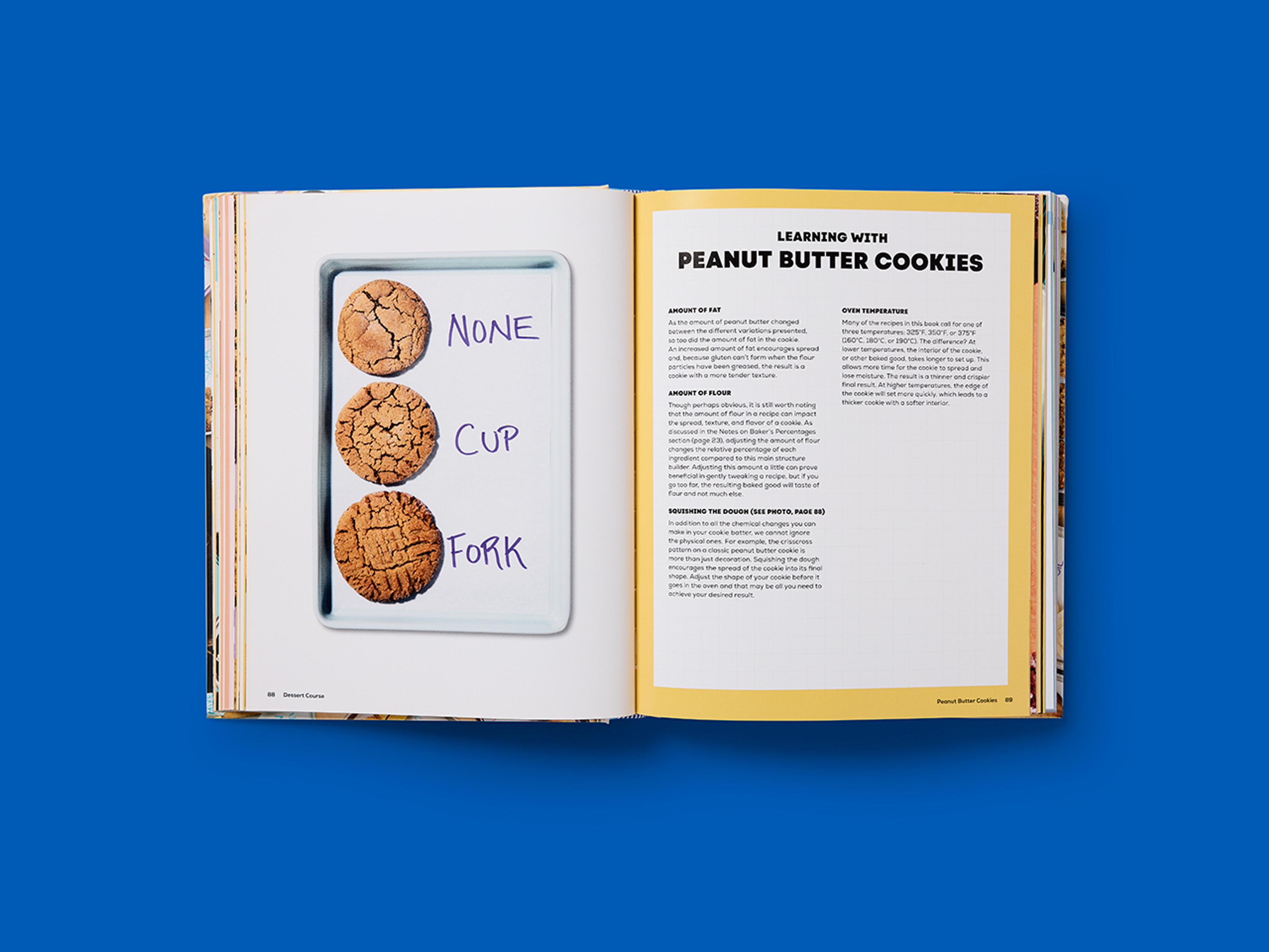 Open cookbook spreads from Dessert Course, featuring baking recipes.