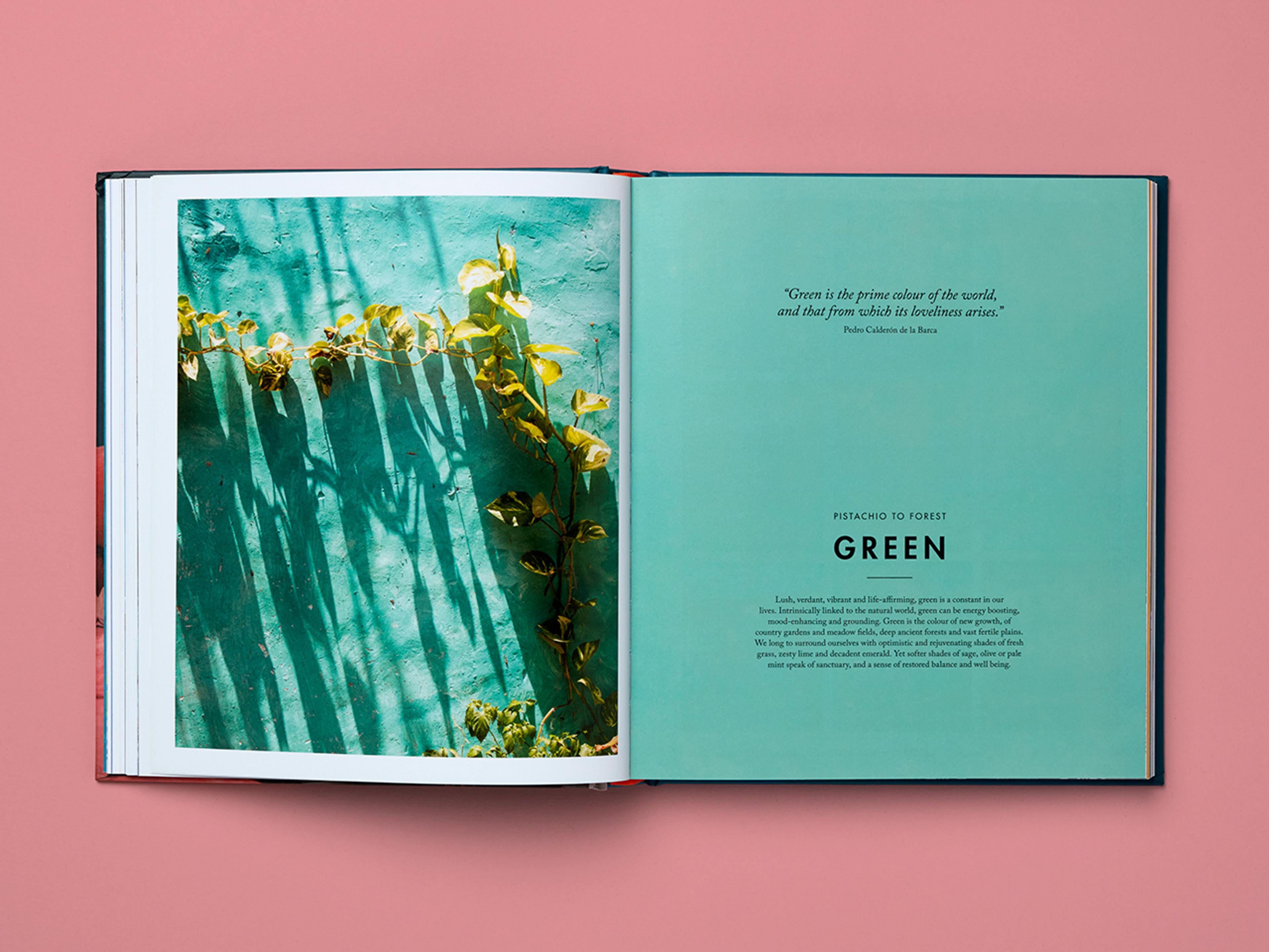 Open spread from the Love Colour/Love Pattern series.
