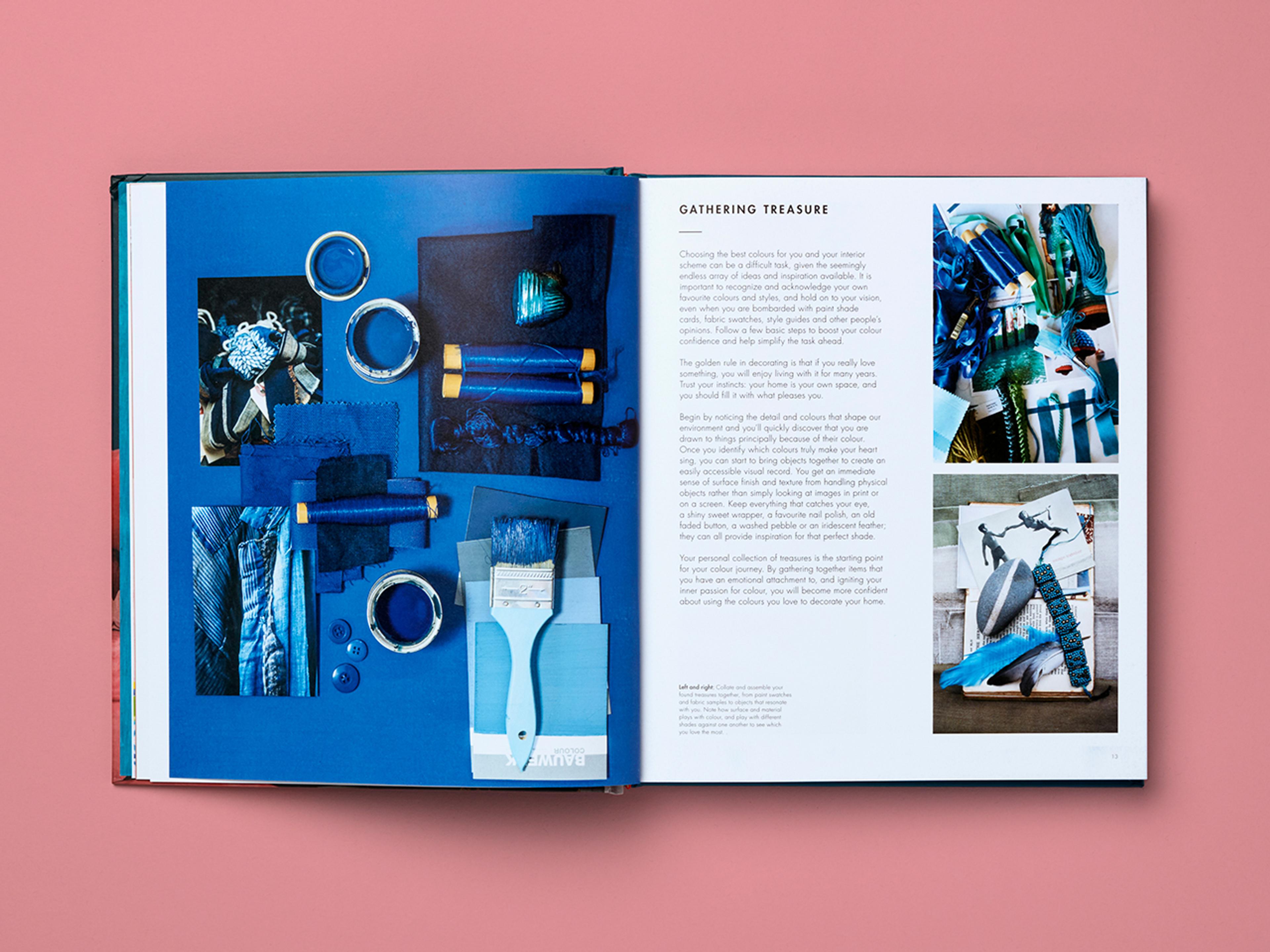 Open spread from the Love Colour/Love Pattern series.
