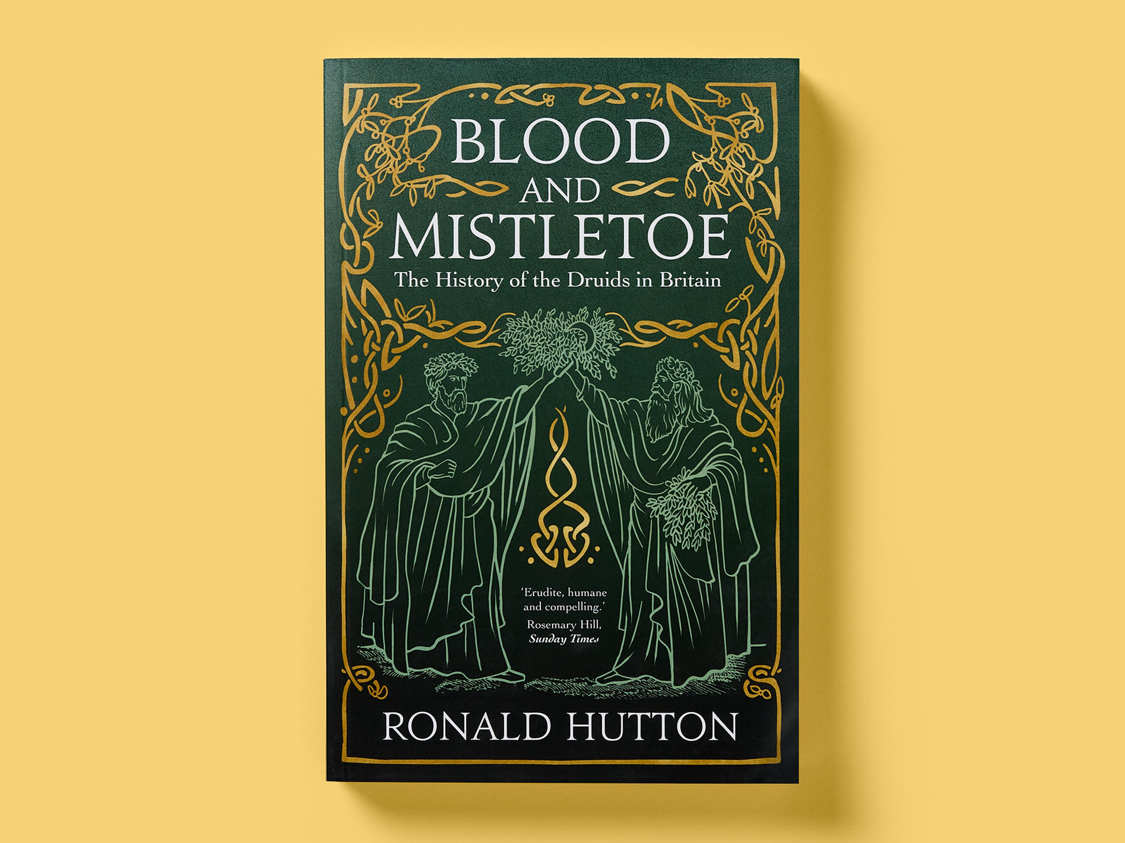 Book cover of the Blood and Mistletoe book written by Ronald Hutton.