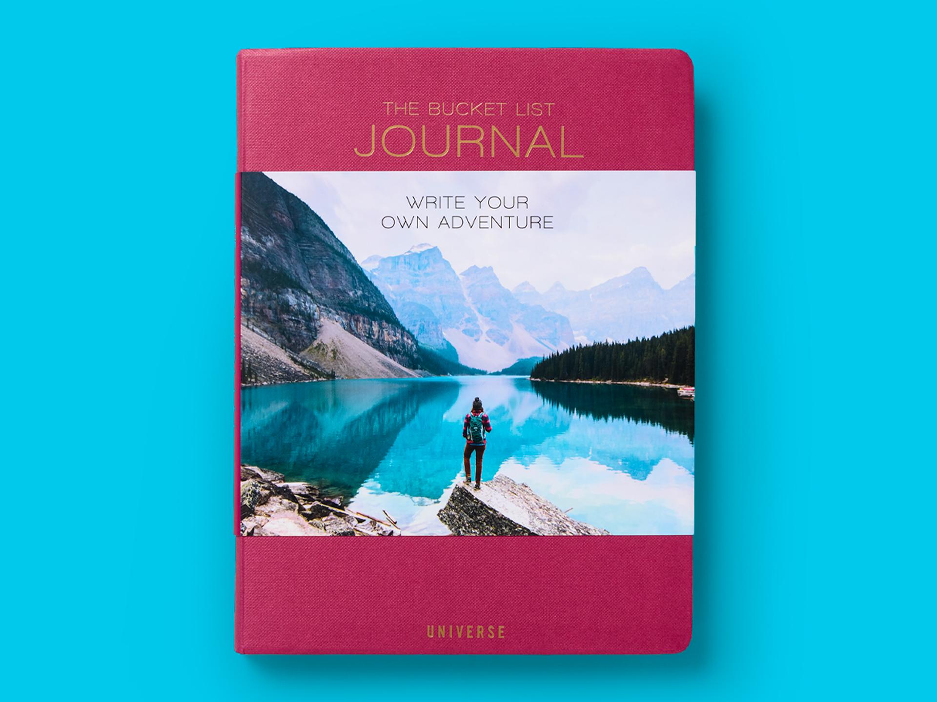 Book cover of The Bucket List Journal.