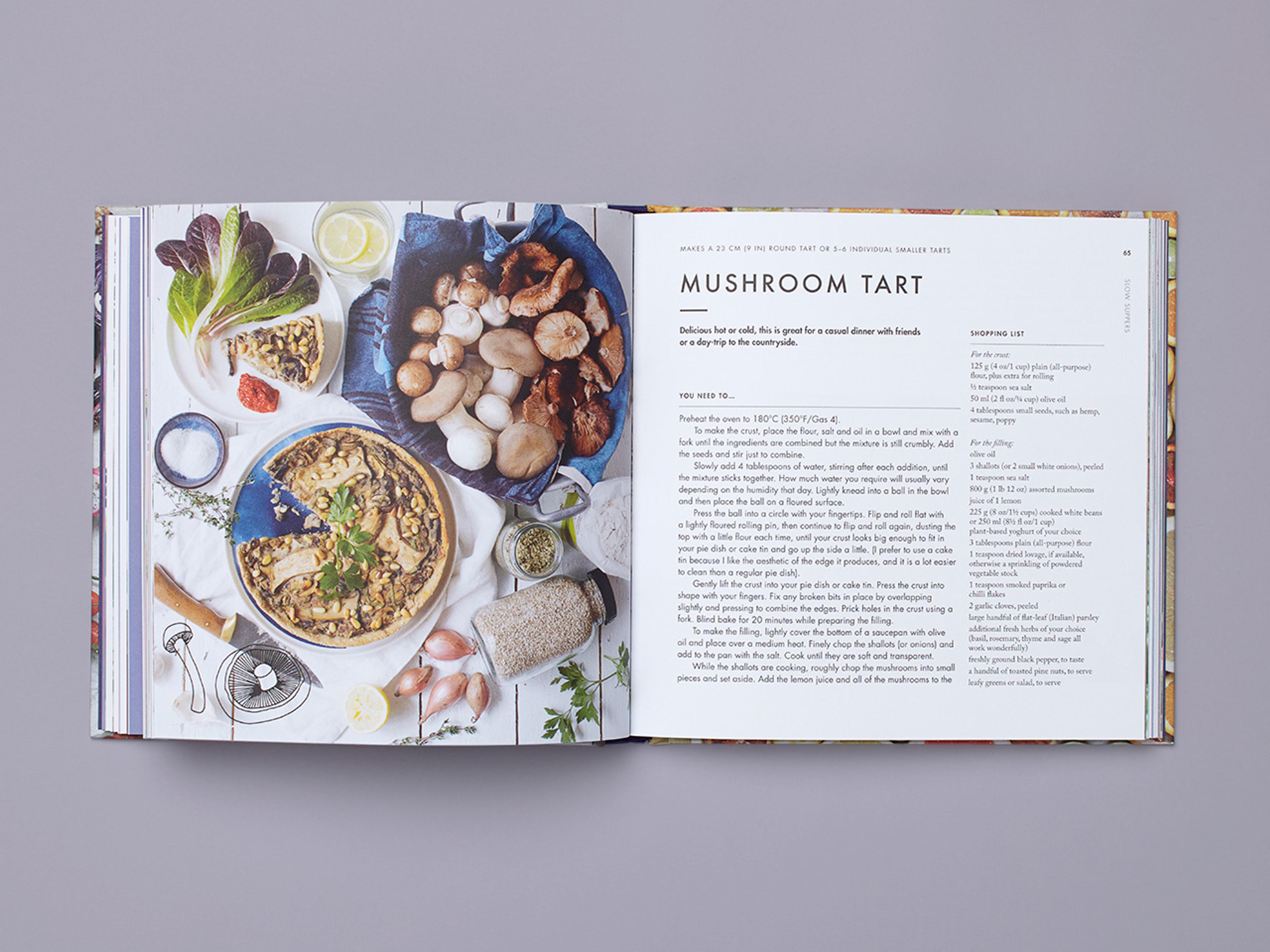 Open spread of the book Vegan Goodness.