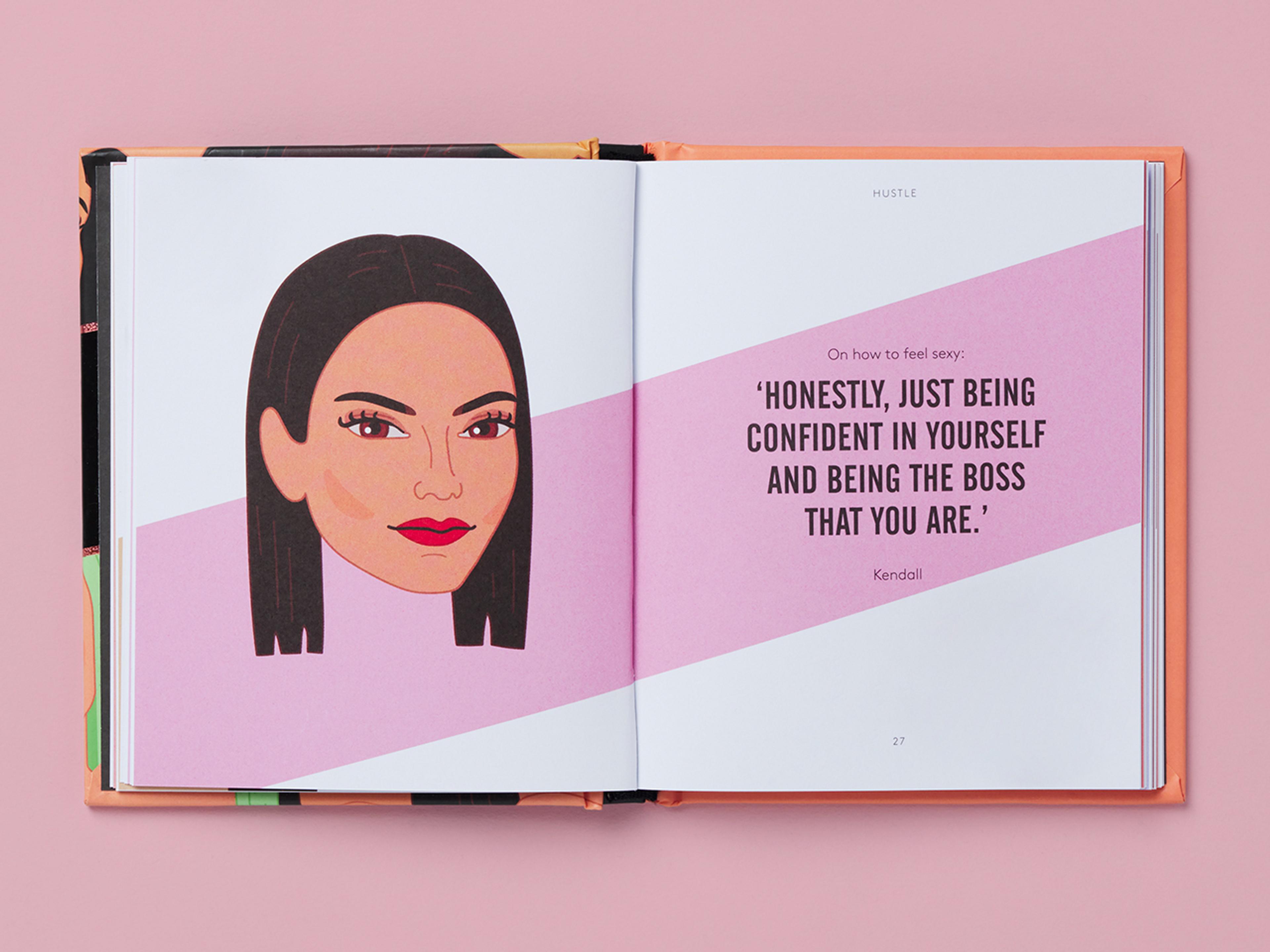 Open spreads from the Pocket Wisdom Series with illustrations and quote.