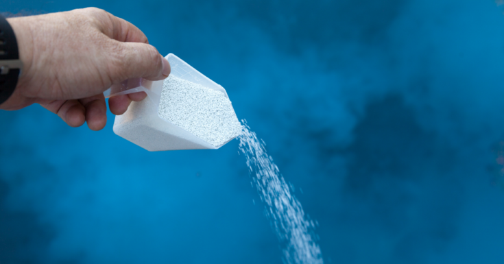 Adding chlorine to water