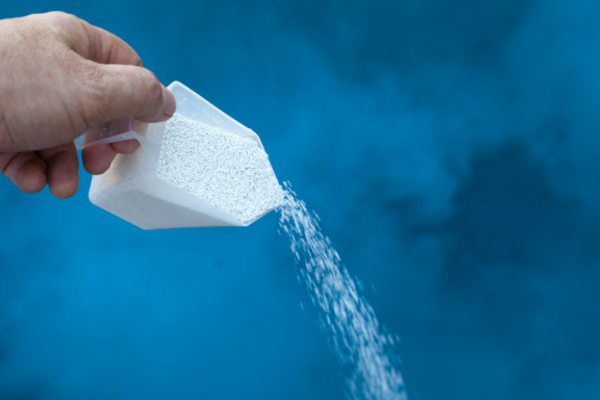 Adding chlorine to water