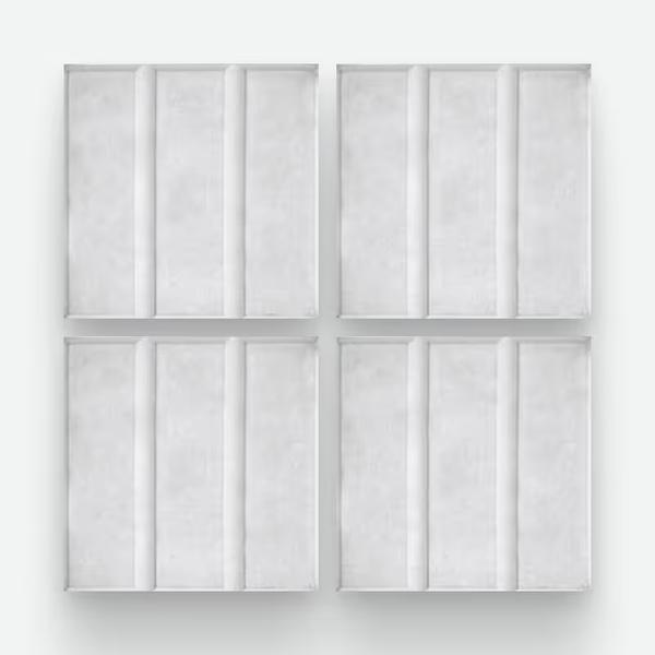 3 Panes Blanca 20x20