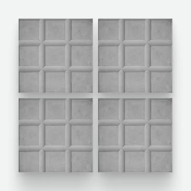 9 Panes Gris 20x20