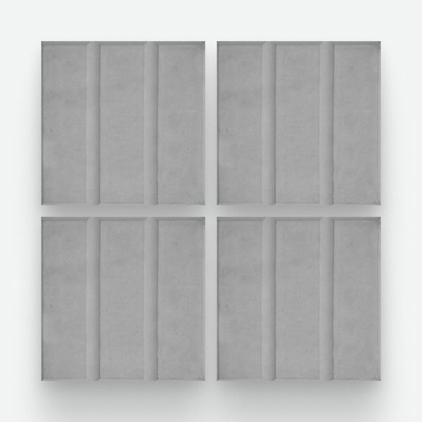 3 Panes Gris 20x20