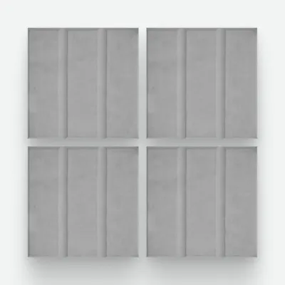 3 Panes Gris 20x20