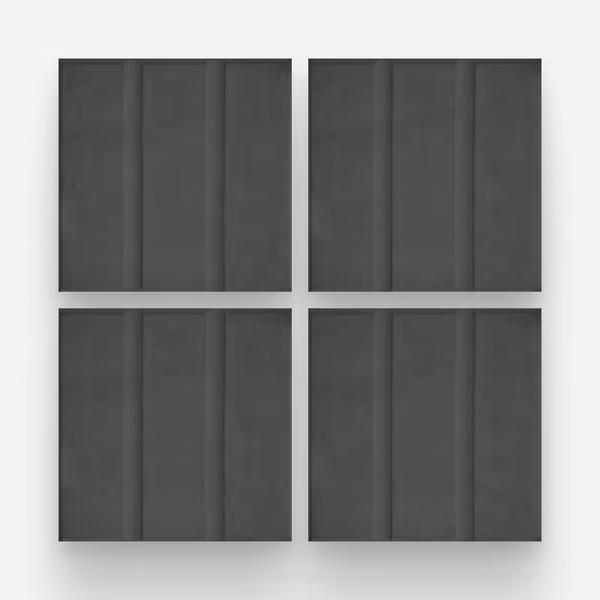 3 Panes Negro 20x20